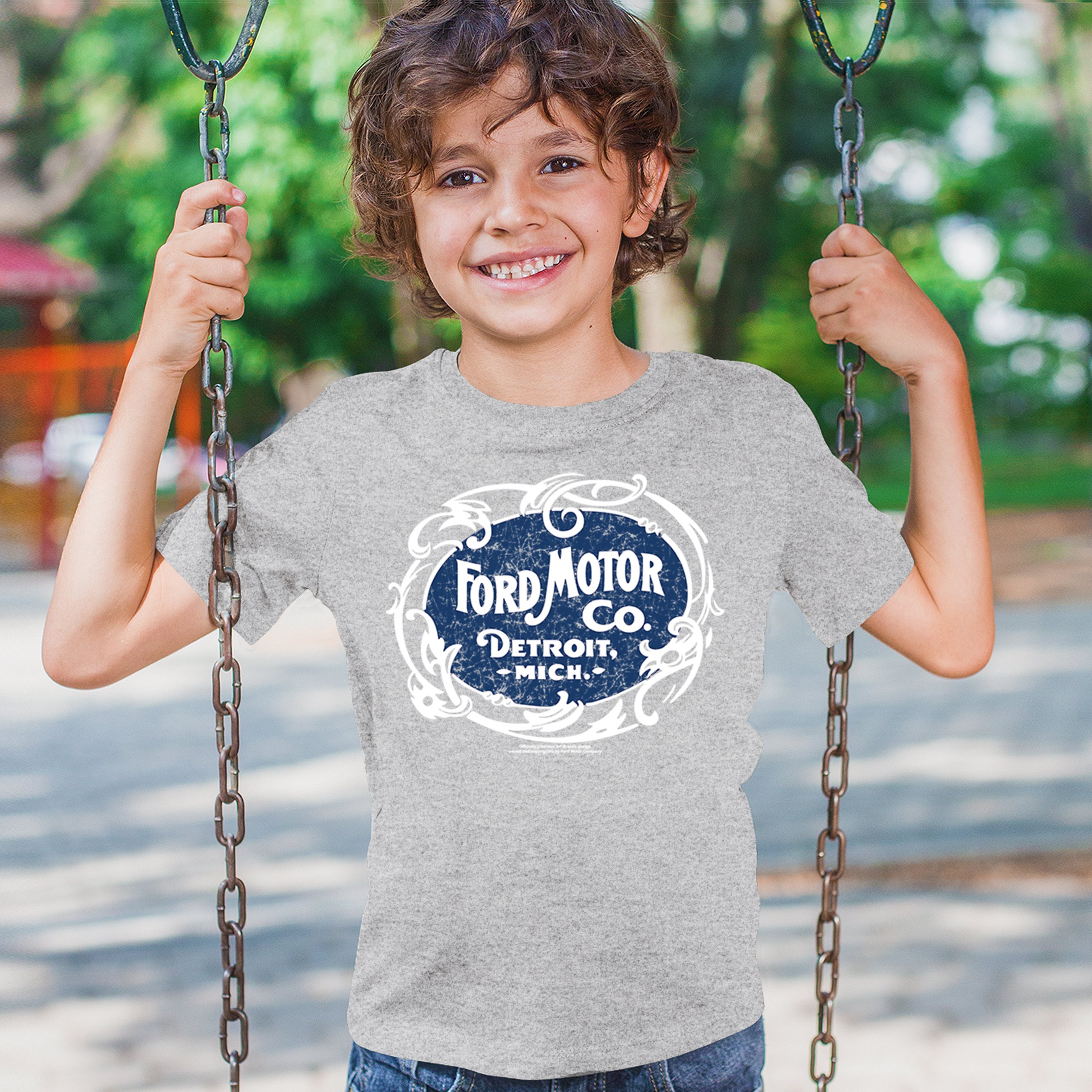 Vintage Ford Motor Co Youth T-shirt Classic Ford Logo Truck Licensed Kids - Picture 12 of 36