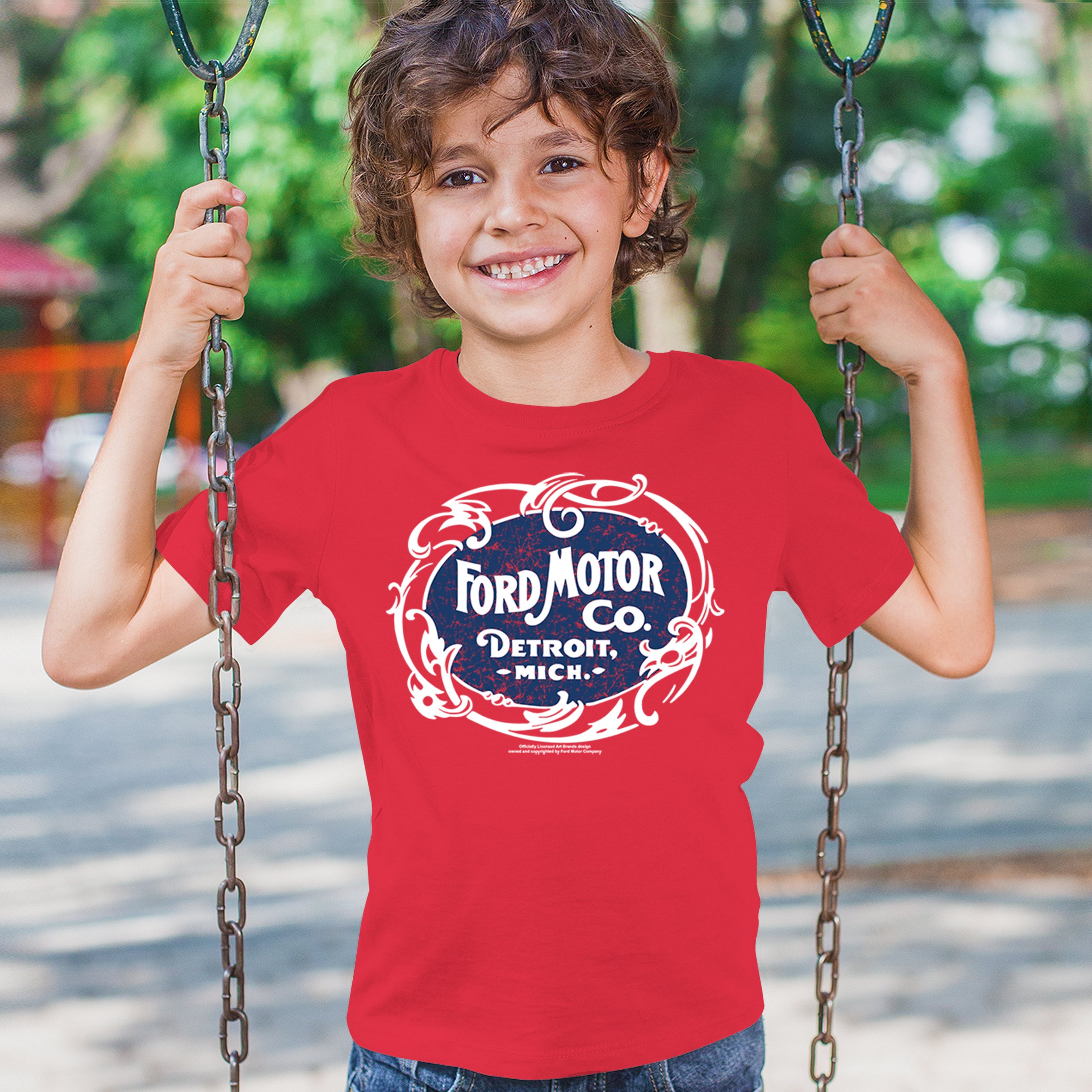 Vintage Ford Motor Co Youth T-shirt Classic Ford Logo Truck Licensed Kids - Picture 19 of 36