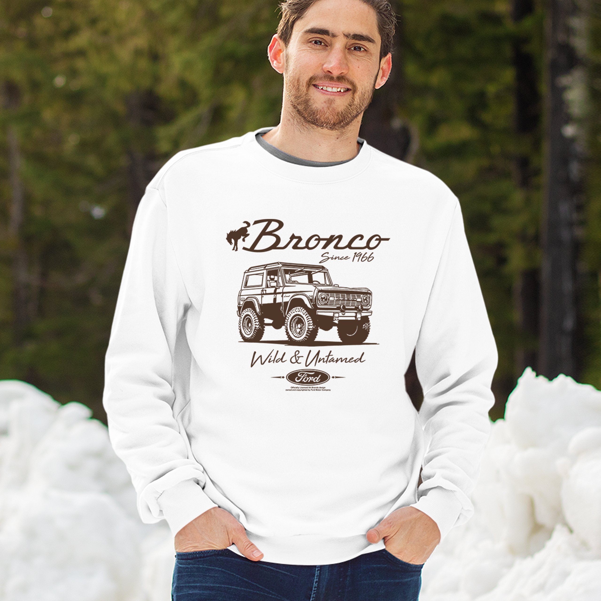 Ford Bronco Wild and Untamed Since 1966 Sweatshirt Retro Off Road