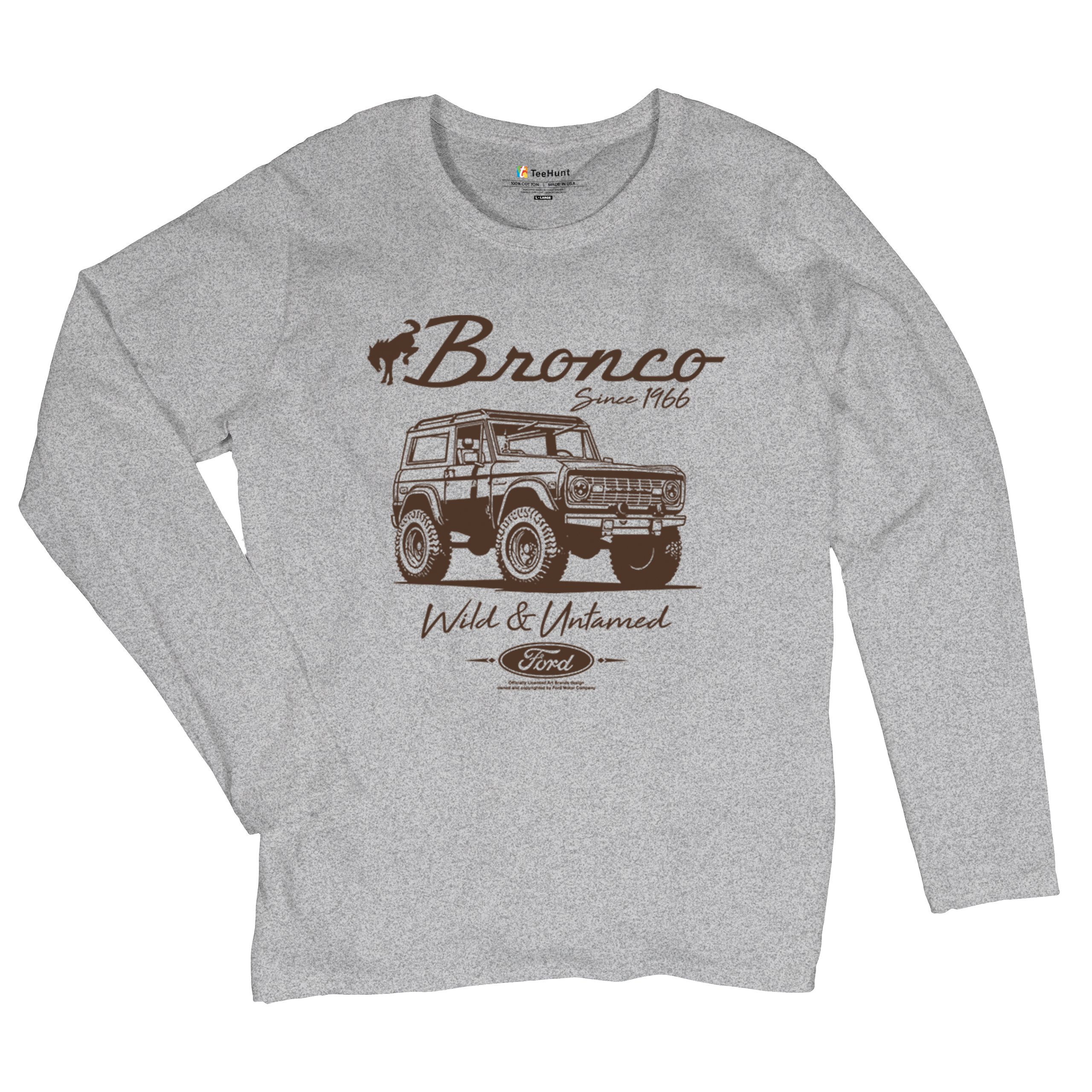 Ford Bronco Wild and Untamed Since 1966 Women's Long Sleeve T-shirt Off-Road