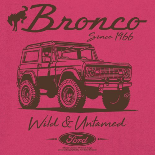 Ford Bronco Wild and Untamed Since 1966 Women's Long Sleeve T-shirt Off-Road