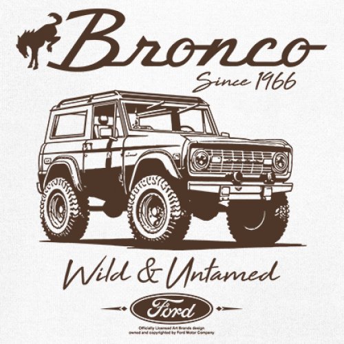 Ford Bronco Wild and Untamed Since 1966 Women's Long Sleeve T-shirt Off-Road