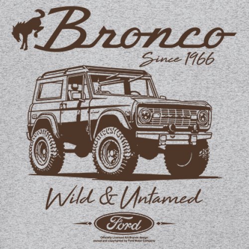 Ford Bronco Wild and Untamed Since 1966 Youth T-shirt Retro Off Road 4x4 Kids - Picture 4 of 36