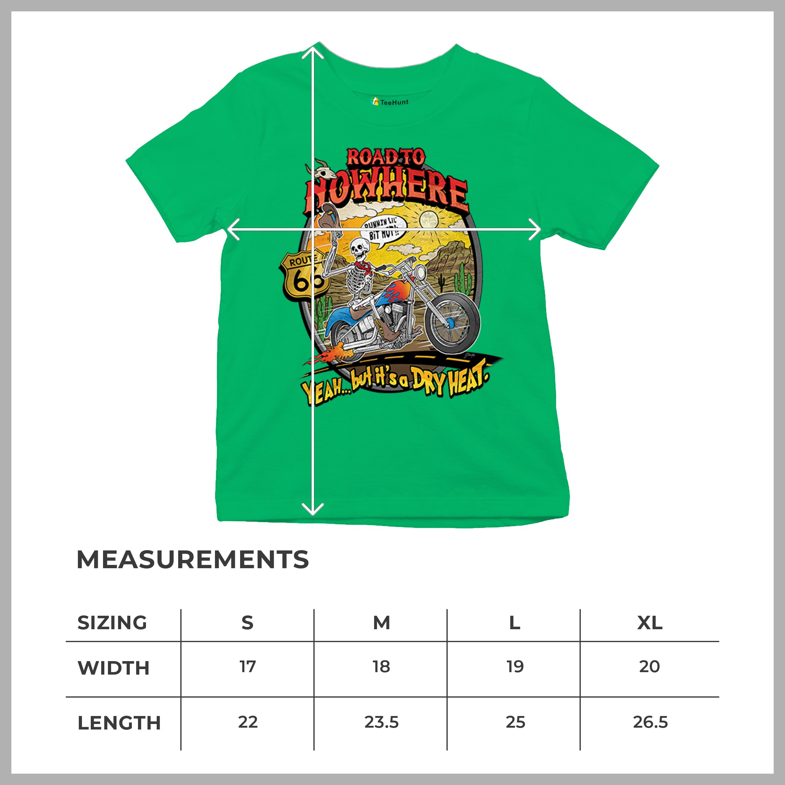 Road to Nowhere Youth T-shirt But its a Dry Heat Funny Biker Motorcycle Kids - Picture 36 of 50