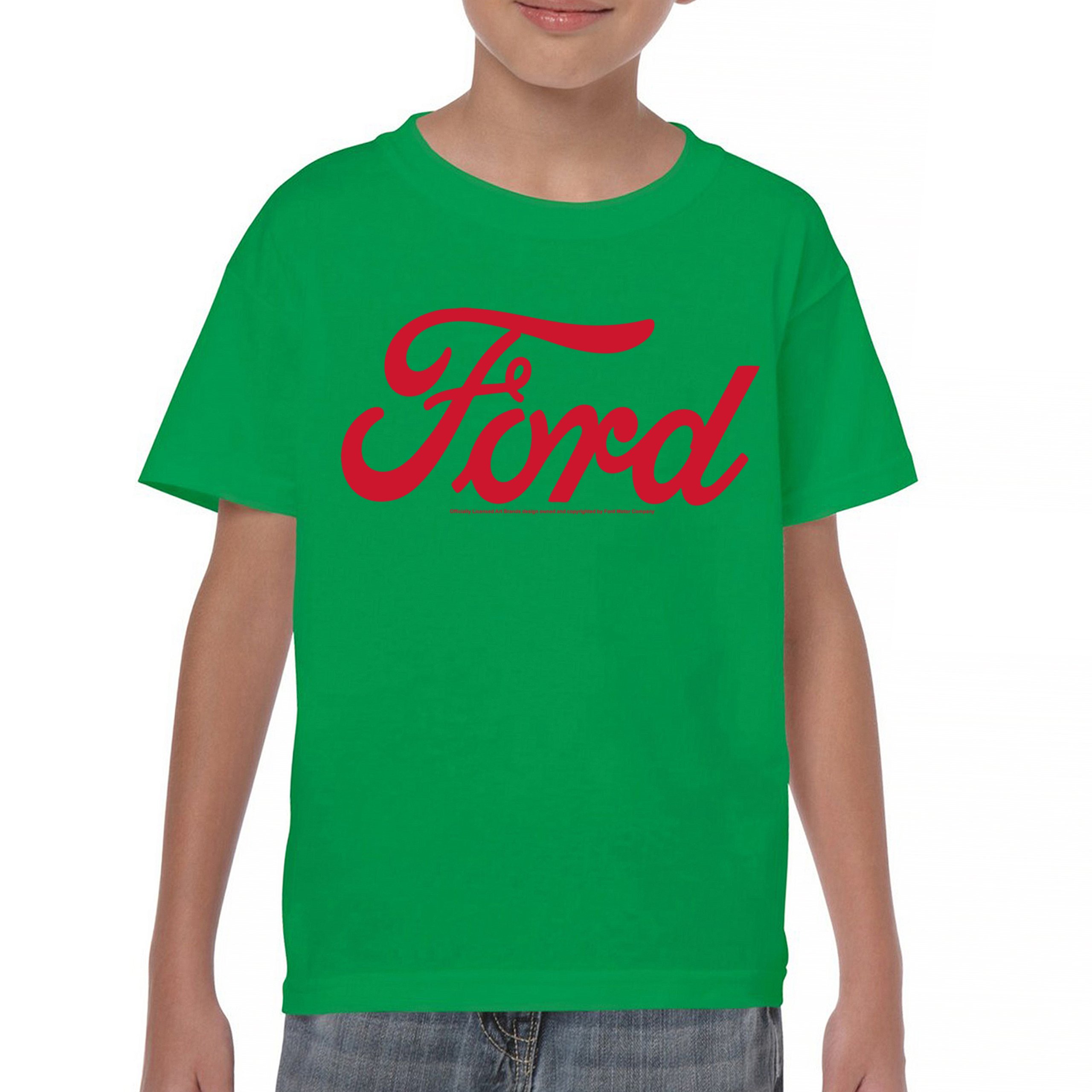 Ford Red Logo Youth T-shirt Official Trademarked Licensed Classic Retro Kids - Picture 23 of 43