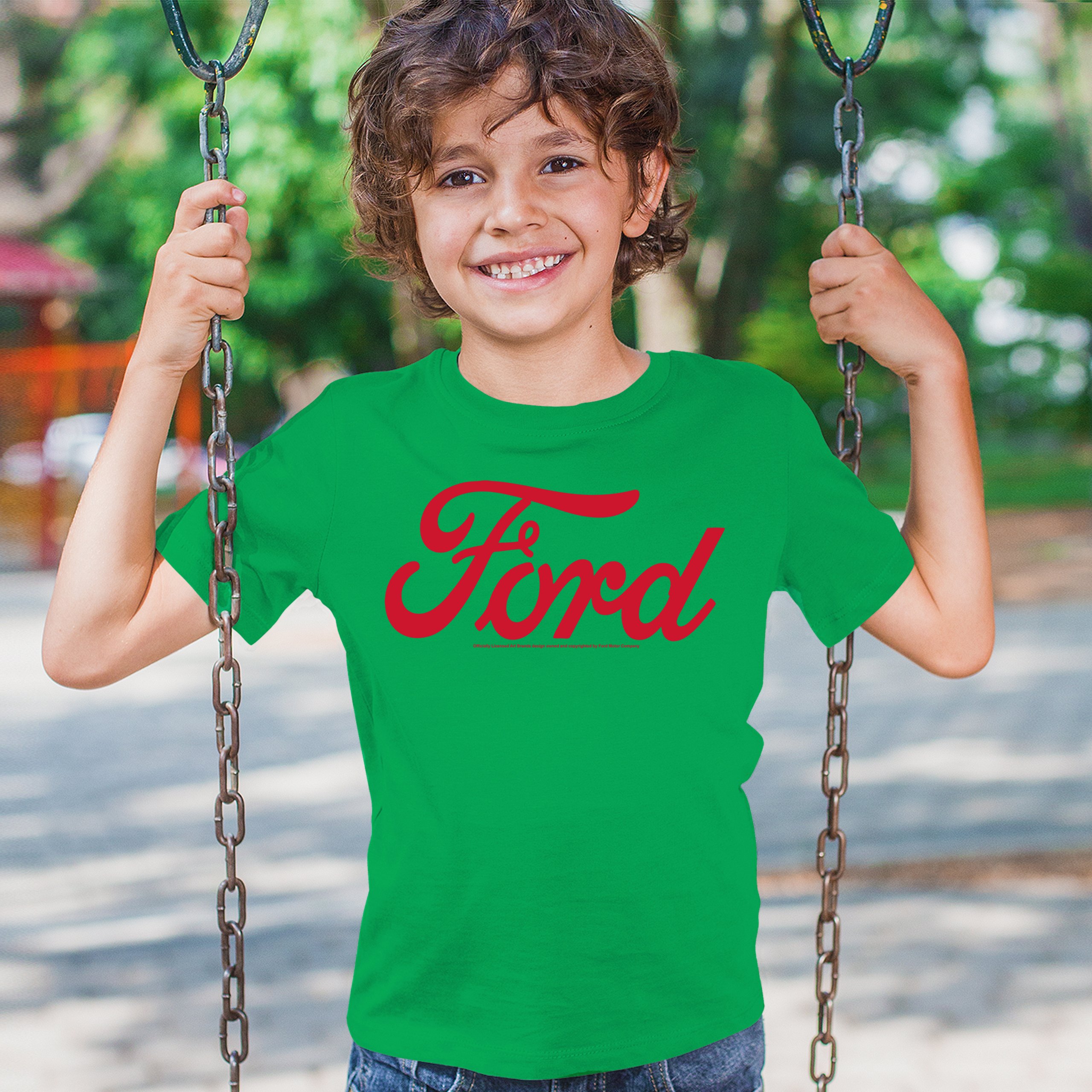 Ford Red Logo Youth T-shirt Official Trademarked Licensed Classic Retro Kids - Picture 26 of 43