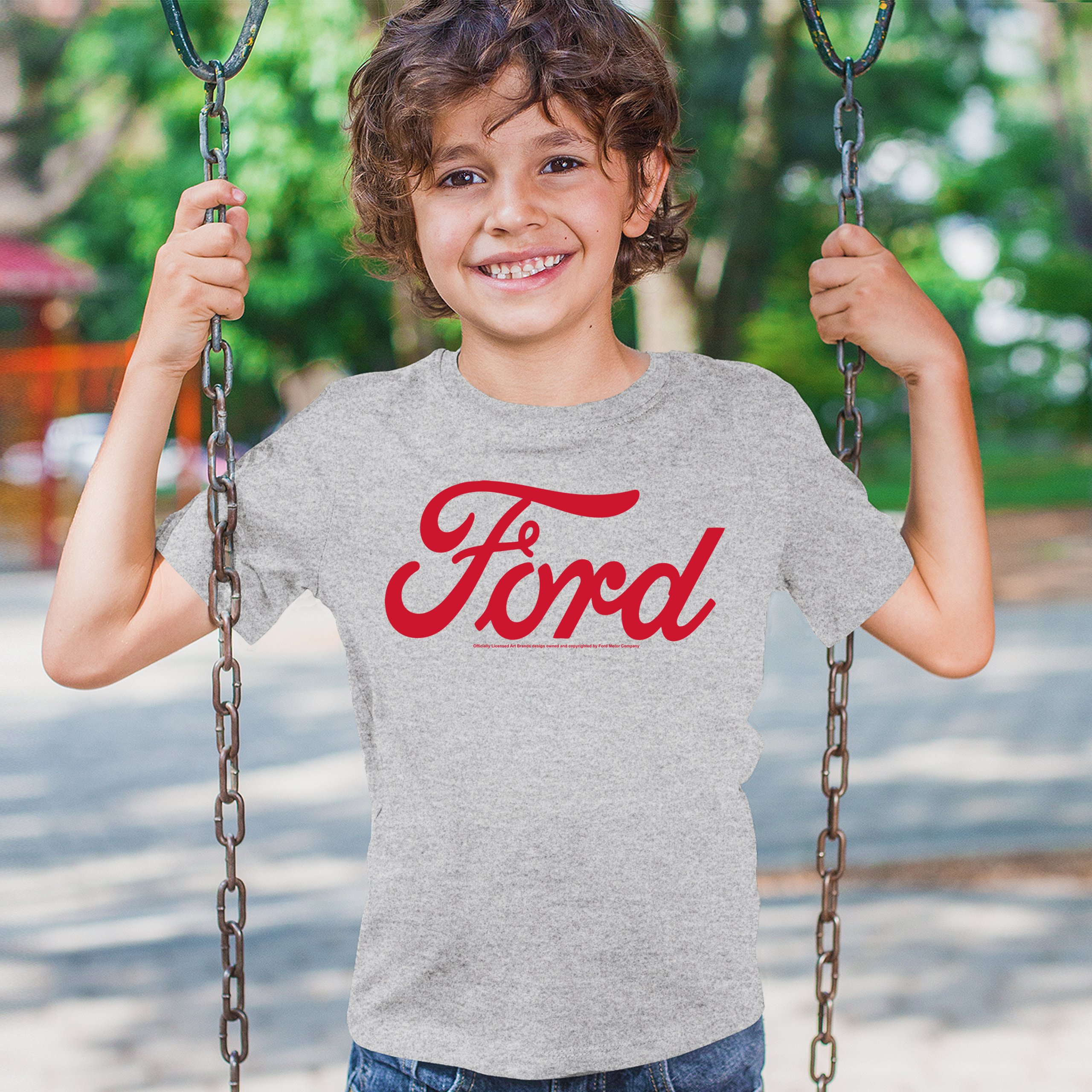 Ford Red Logo Youth T-shirt Official Trademarked Licensed Classic Retro Kids - Picture 12 of 43