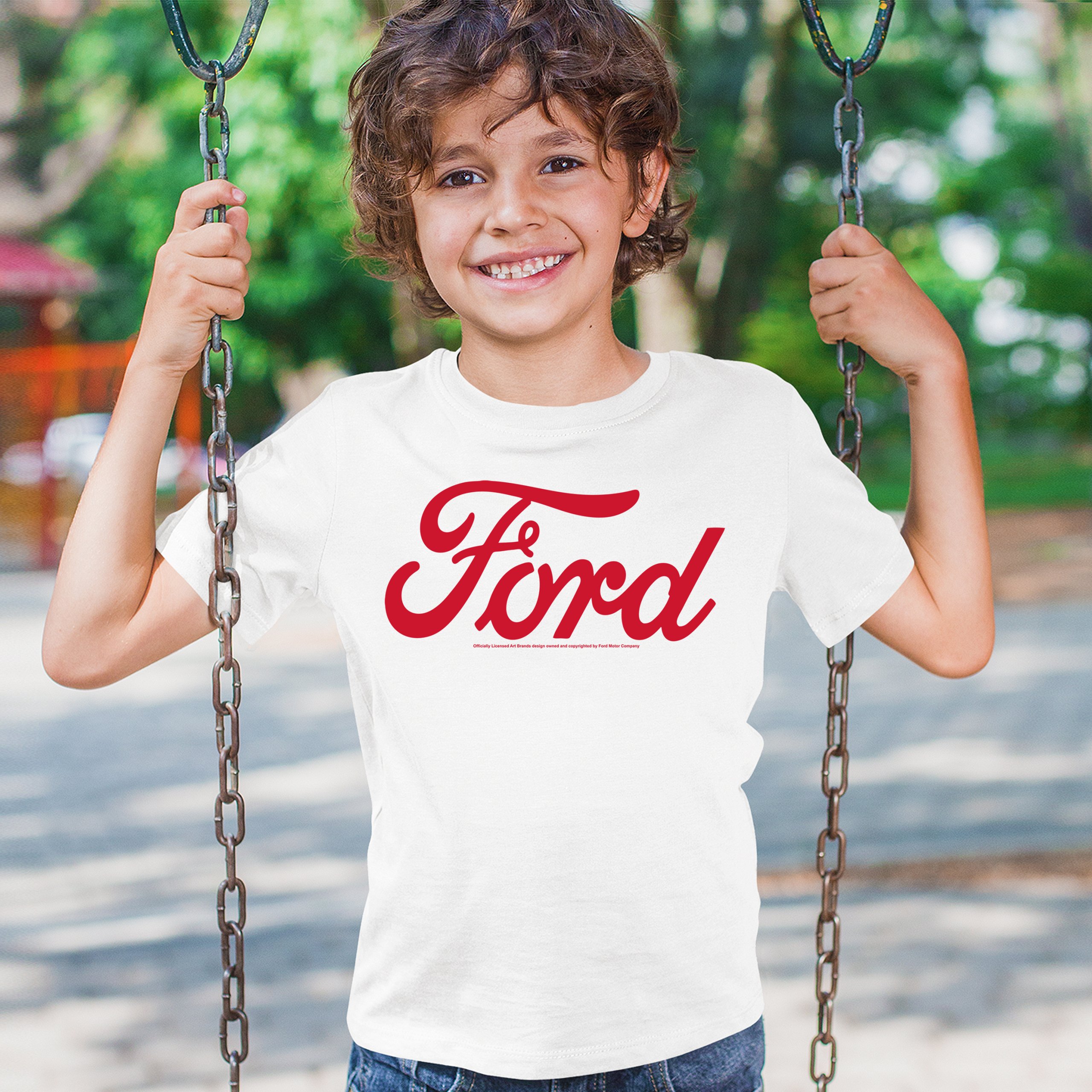 Ford Red Logo Youth T-shirt Official Trademarked Licensed Classic Retro Kids - Picture 19 of 43