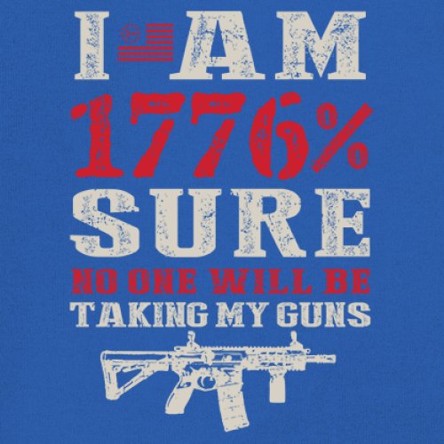 1776 Percent Patriotic Sweatshirt Gun Rights 2nd Amendment AR Rifle US Crewneck - Picture 25 of 29