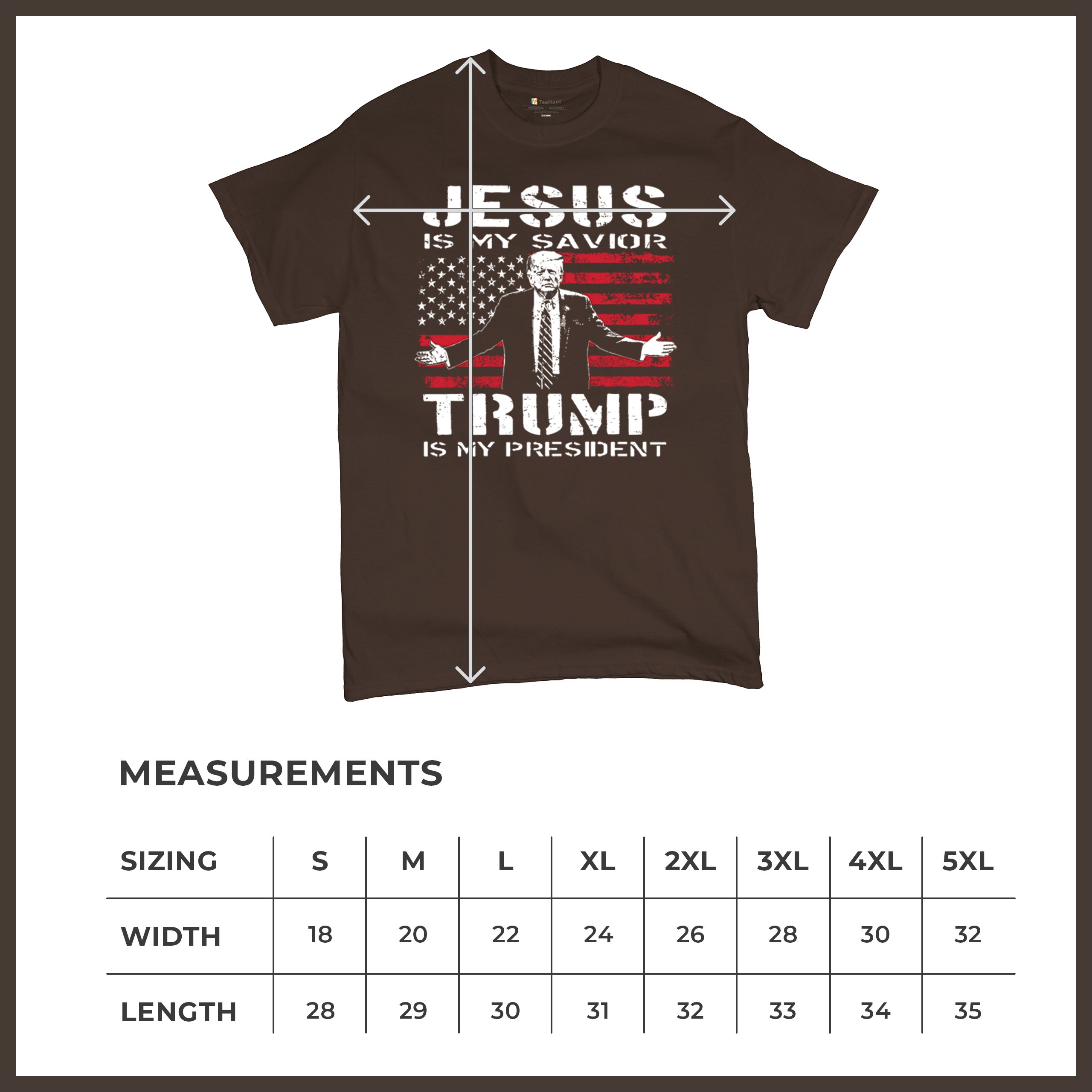 Jesus Is My Savior Trump Is My President T-shirt MAGA America First Men's Tee - Picture 57 of 85