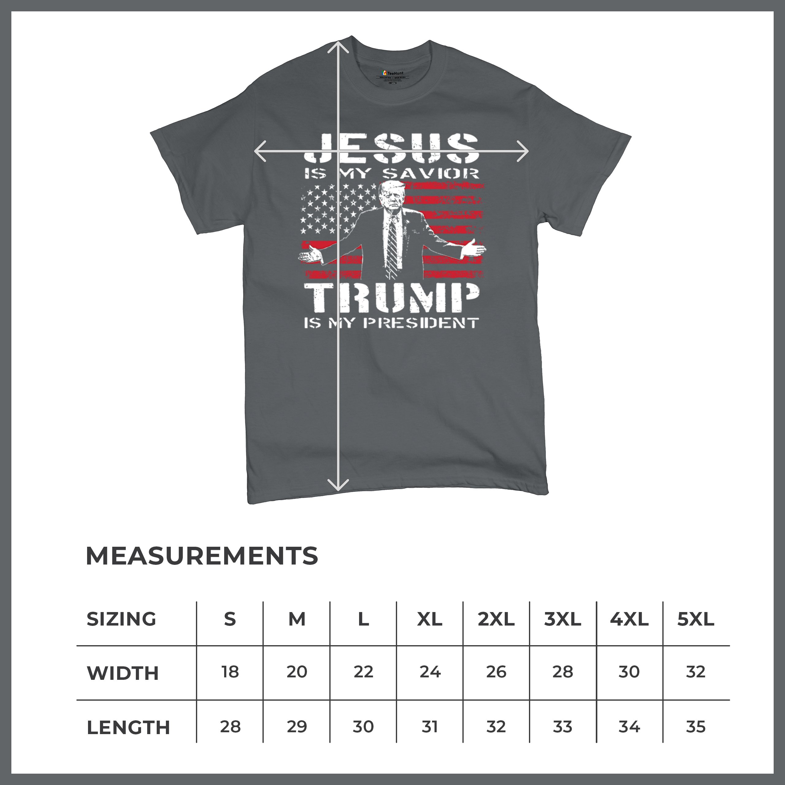 Jesus Is My Savior Trump Is My President T-shirt MAGA America First Men's Tee - Picture 64 of 85