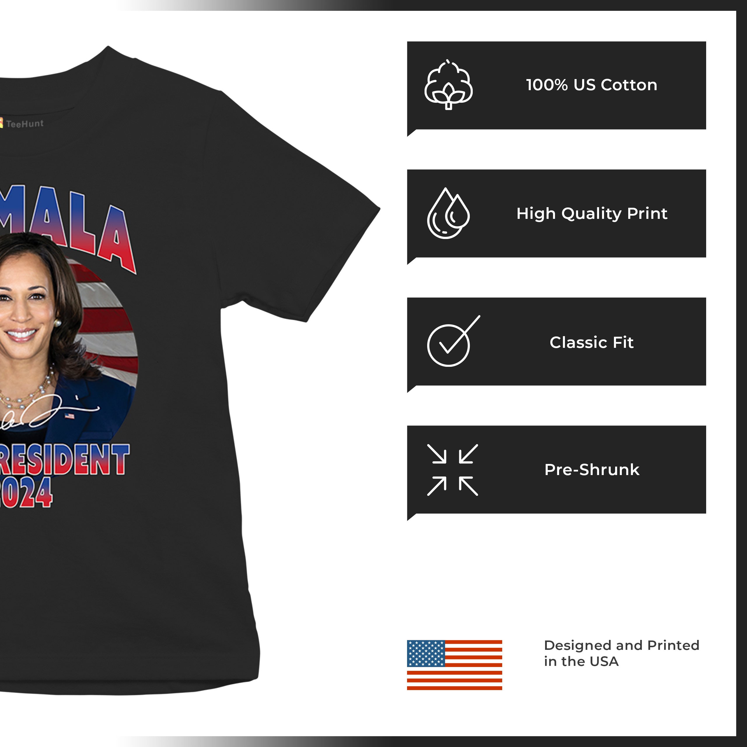 Kamala For President 2024 Youth T-shirt President 47 Harris I'm Speaking Kids - Picture 7 of 50