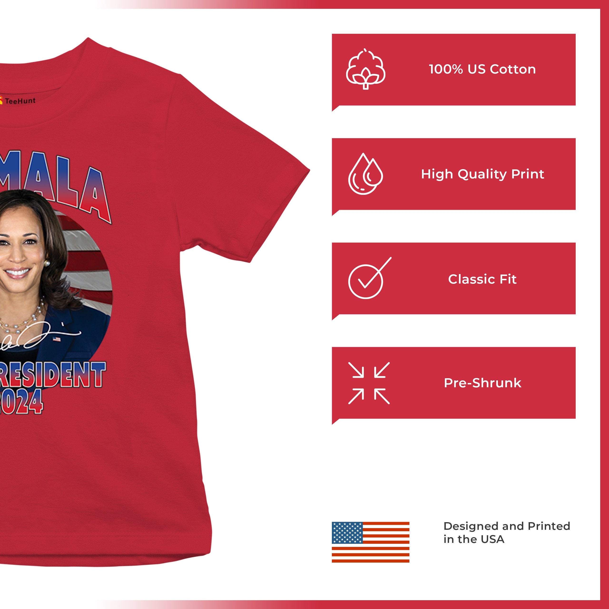 Kamala For President 2024 Youth T-shirt President 47 Harris I'm Speaking Kids - Picture 21 of 50