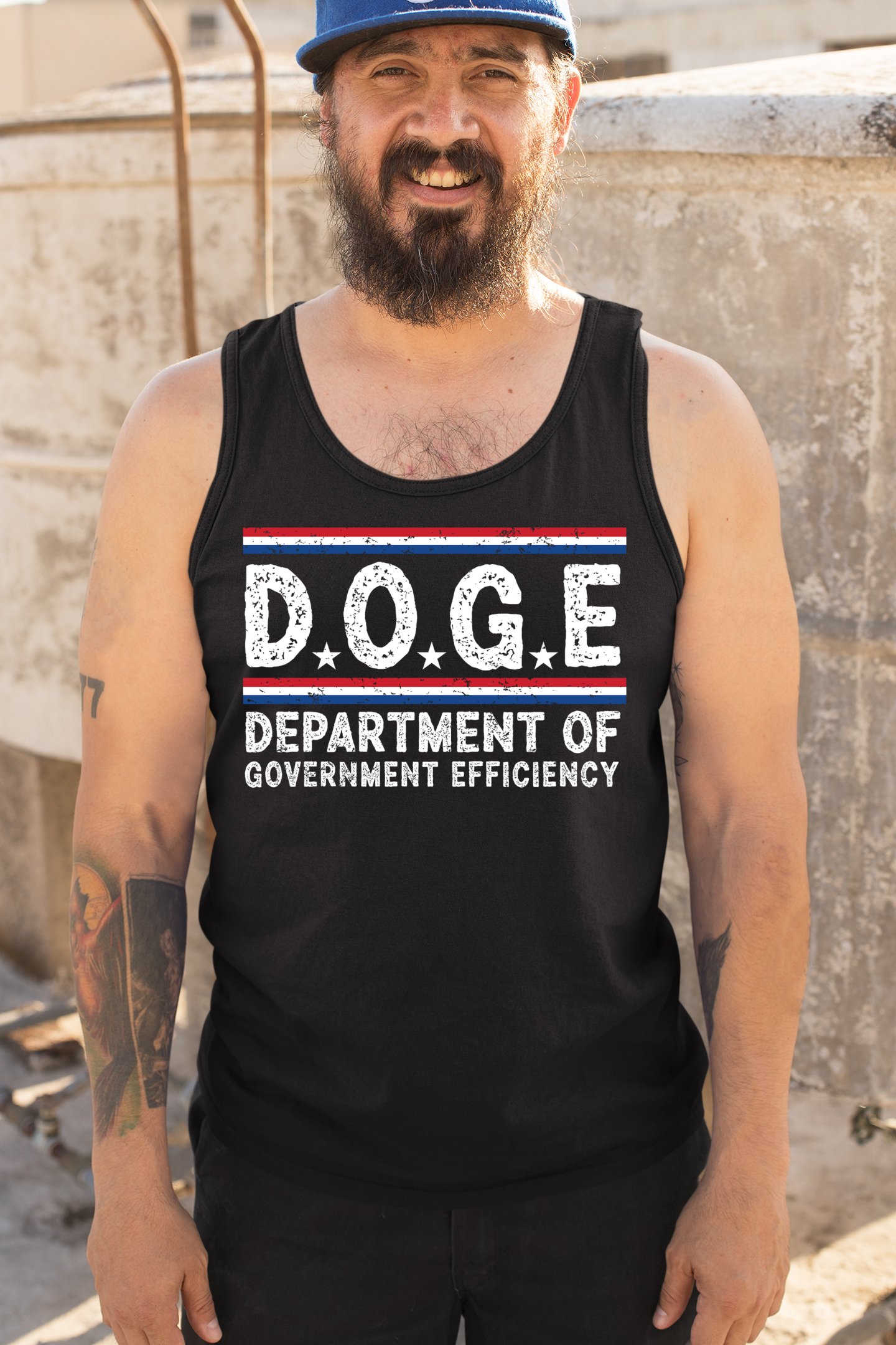 ALTRA Canotta D.O.G.E Dipartimento Efficienza Governativa Doge Repubblicano Uomo Top