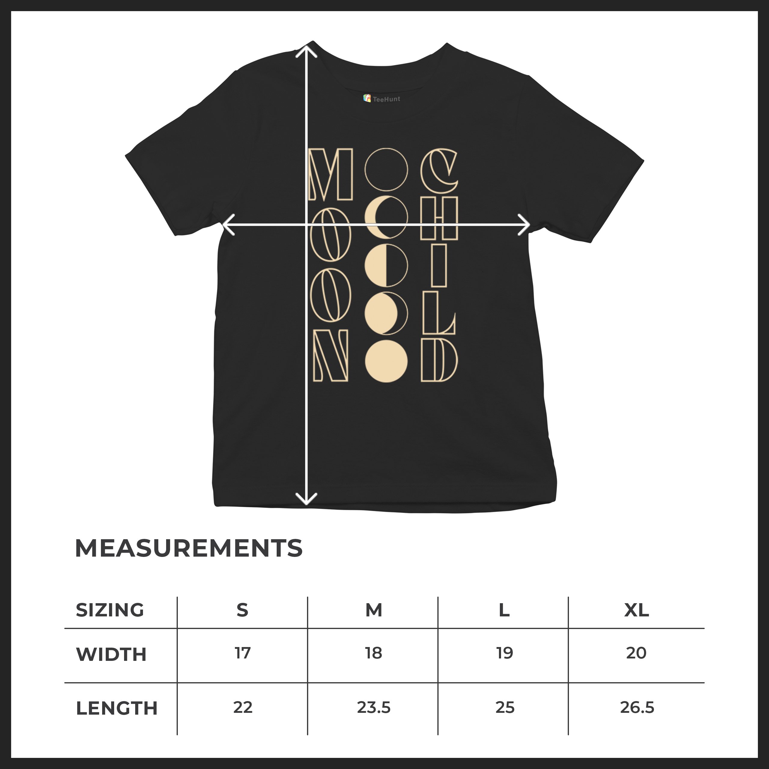 Moon Child Youth T-shirt Astrology Lunar Cycle Spiritual Zodiac Sign Kids - Picture 8 of 8