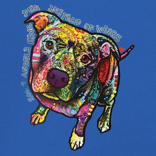 Dean Russo Pit Bull Youth T-shirt Some Angels Have Fur Instead of Wings Kids - Picture 39 of 50