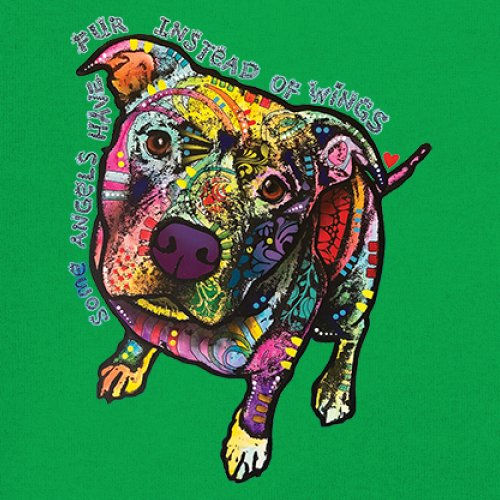 Dean Russo Pit Bull Youth T-shirt Some Angels Have Fur Instead of Wings Kids - Picture 32 of 50