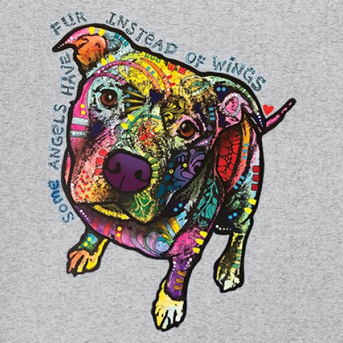 Dean Russo Pit Bull Youth T-shirt Some Angels Have Fur Instead of Wings Kids - Picture 11 of 50