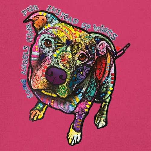 Dean Russo Pit Bull Youth T-shirt Some Angels Have Fur Instead of Wings Kids - Picture 46 of 50
