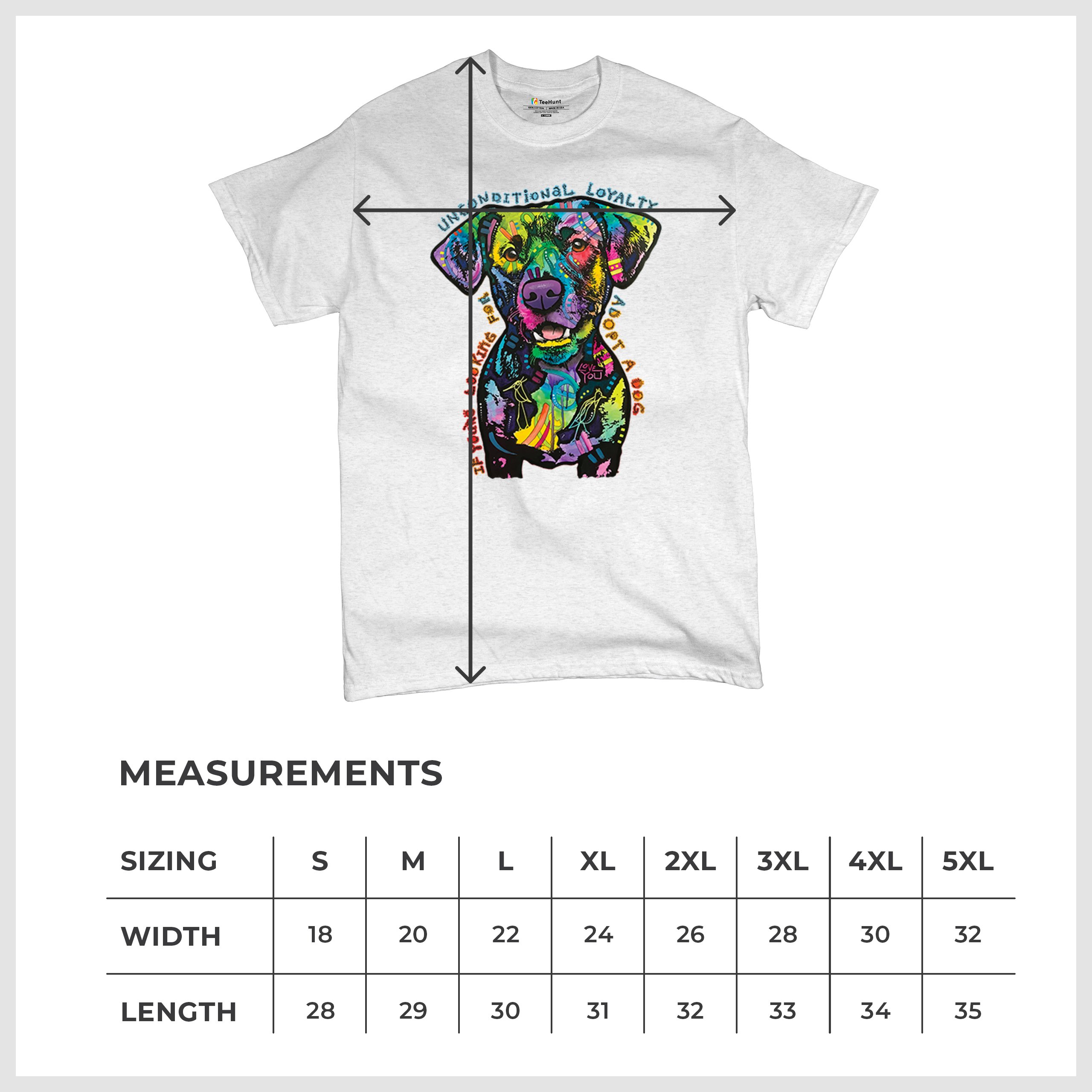 Bedingungslose Loyalität T-Shirt Adopt a Dog Dean Russo Welpe Herren Tee - Bild 71 von 113