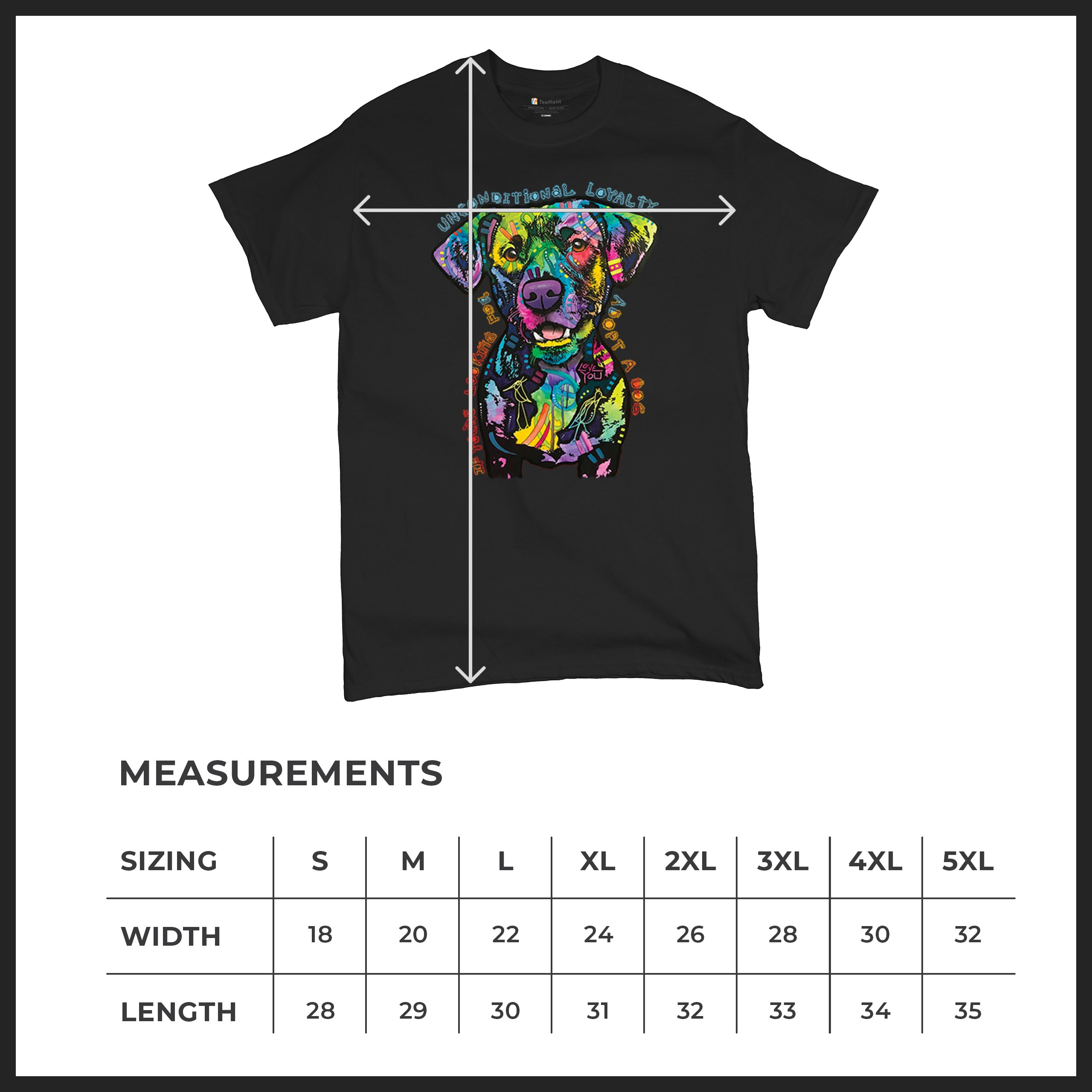 Bedingungslose Loyalität T-Shirt Adopt a Dog Dean Russo Welpe Herren Tee - Bild 8 von 113