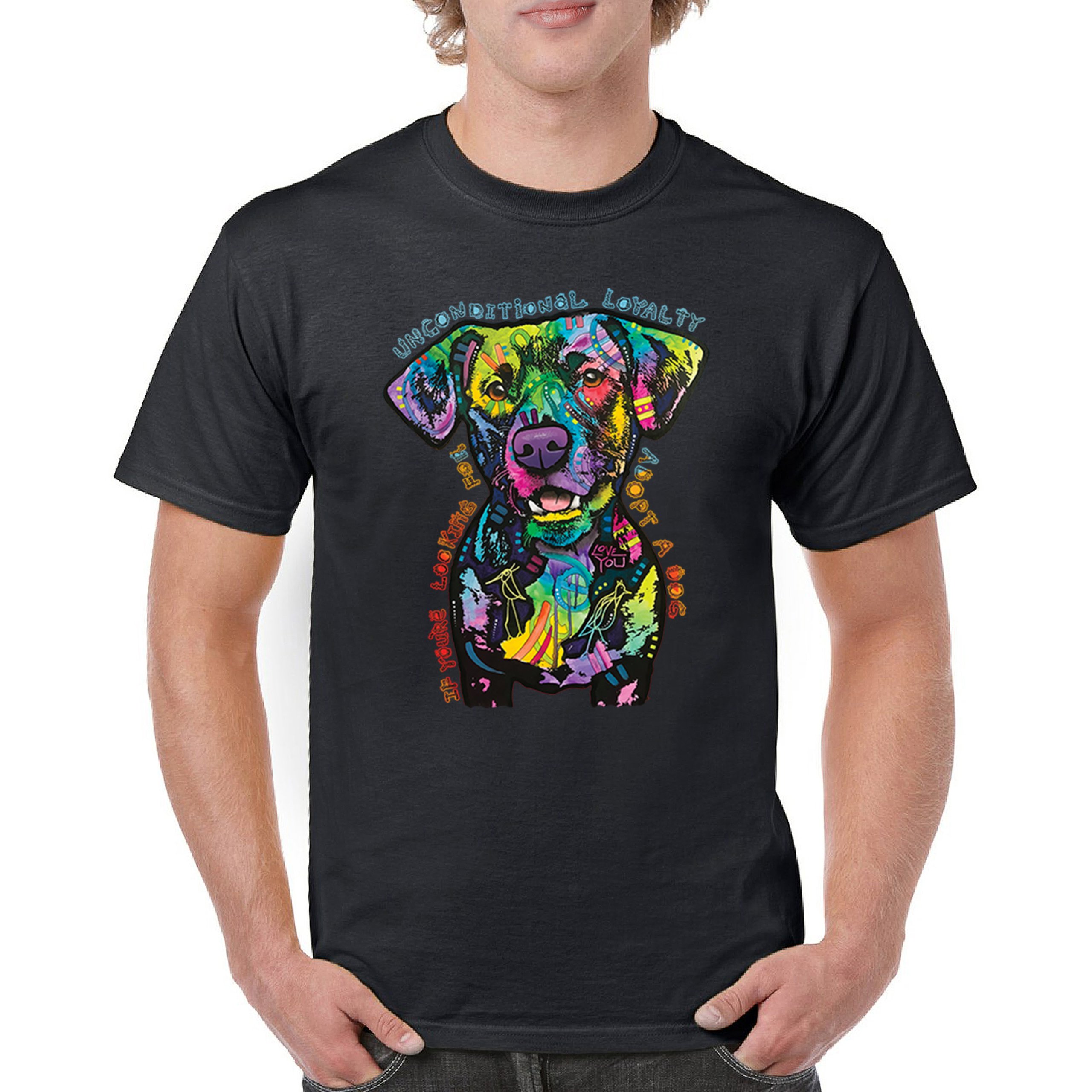 Bedingungslose Loyalität T-Shirt Adopt a Dog Dean Russo Welpe Herren Tee - Bild 2 von 113