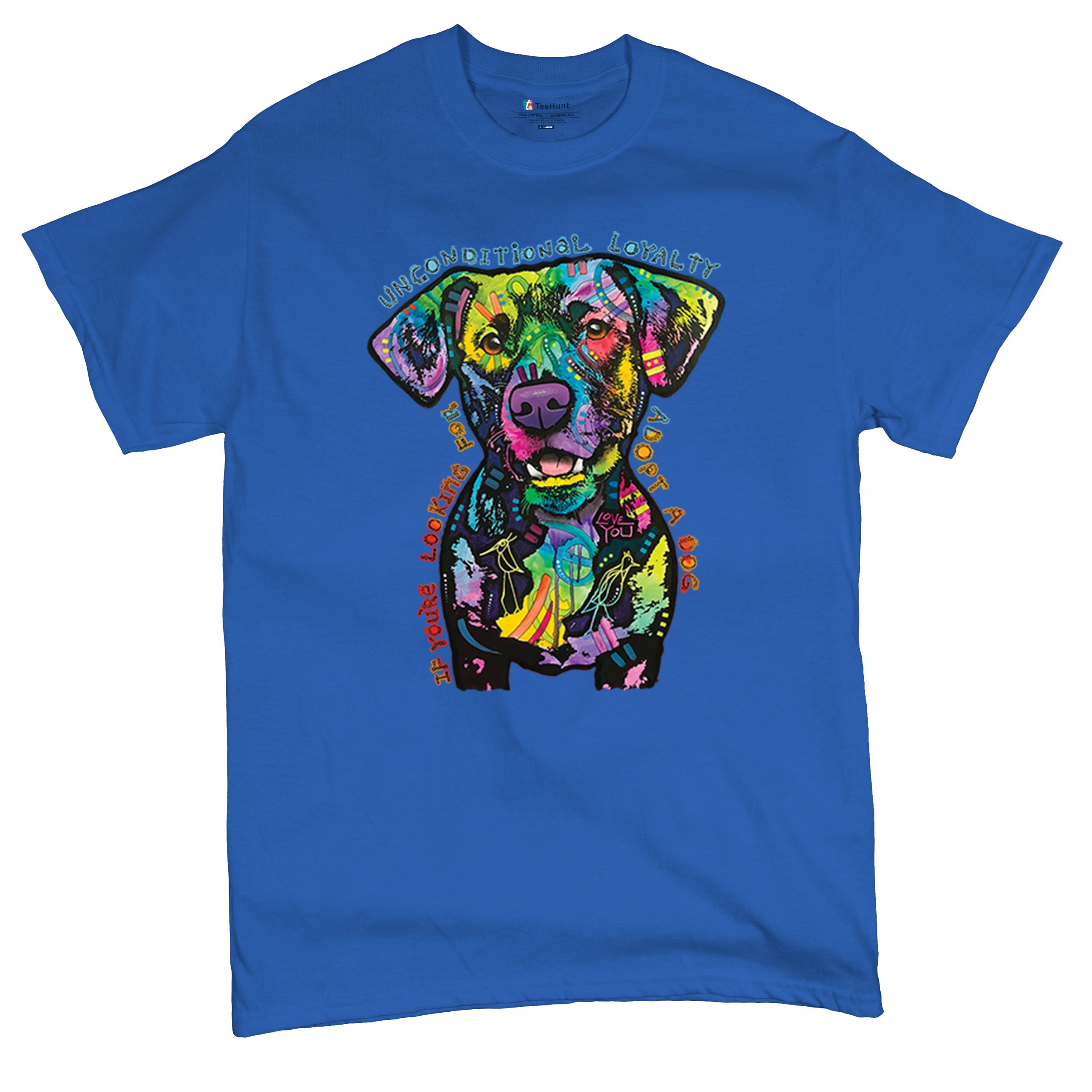 Bedingungslose Loyalität T-Shirt Adopt a Dog Dean Russo Welpe Herren Tee - Bild 104 von 113