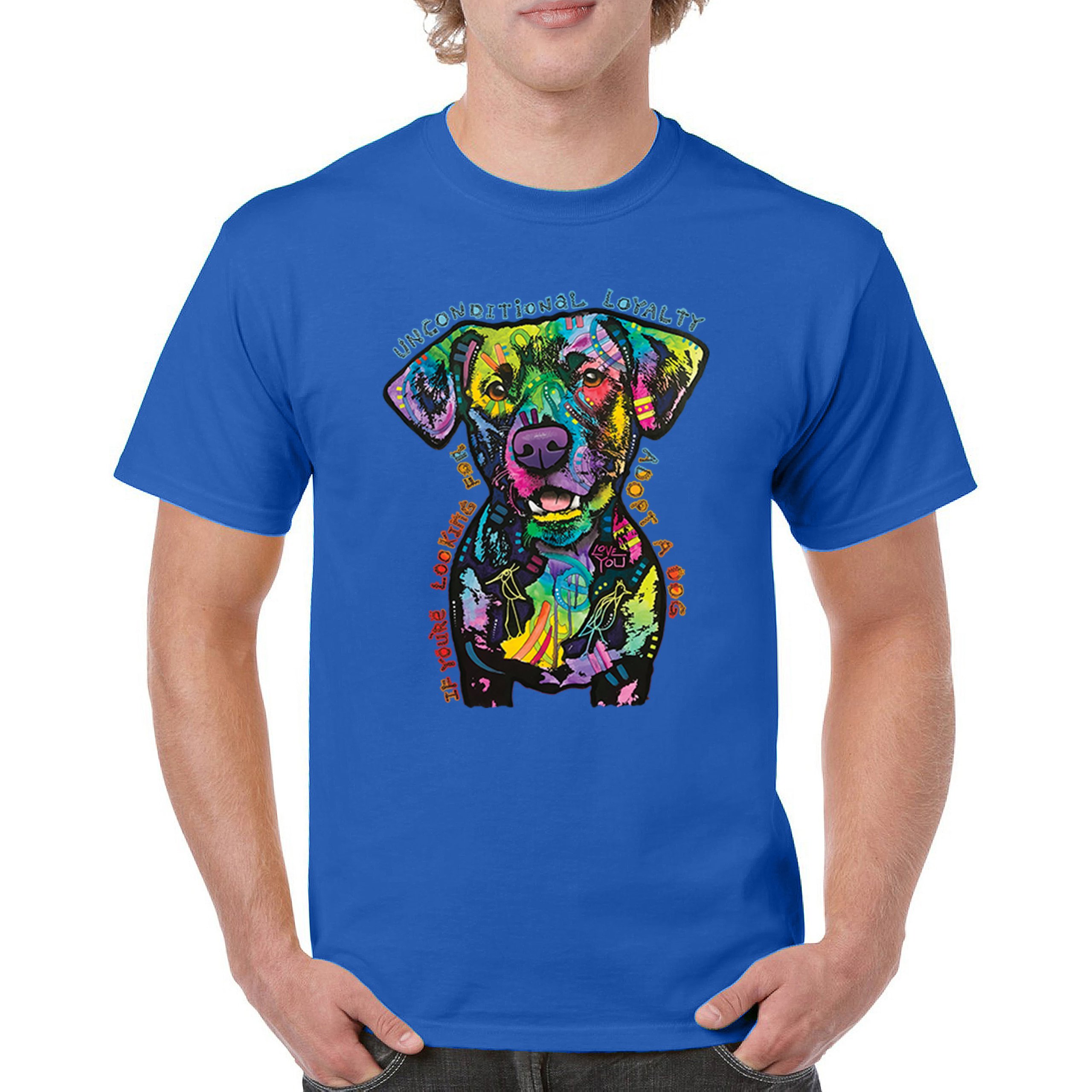 Bedingungslose Loyalität T-Shirt Adopt a Dog Dean Russo Welpe Herren Tee - Bild 100 von 113