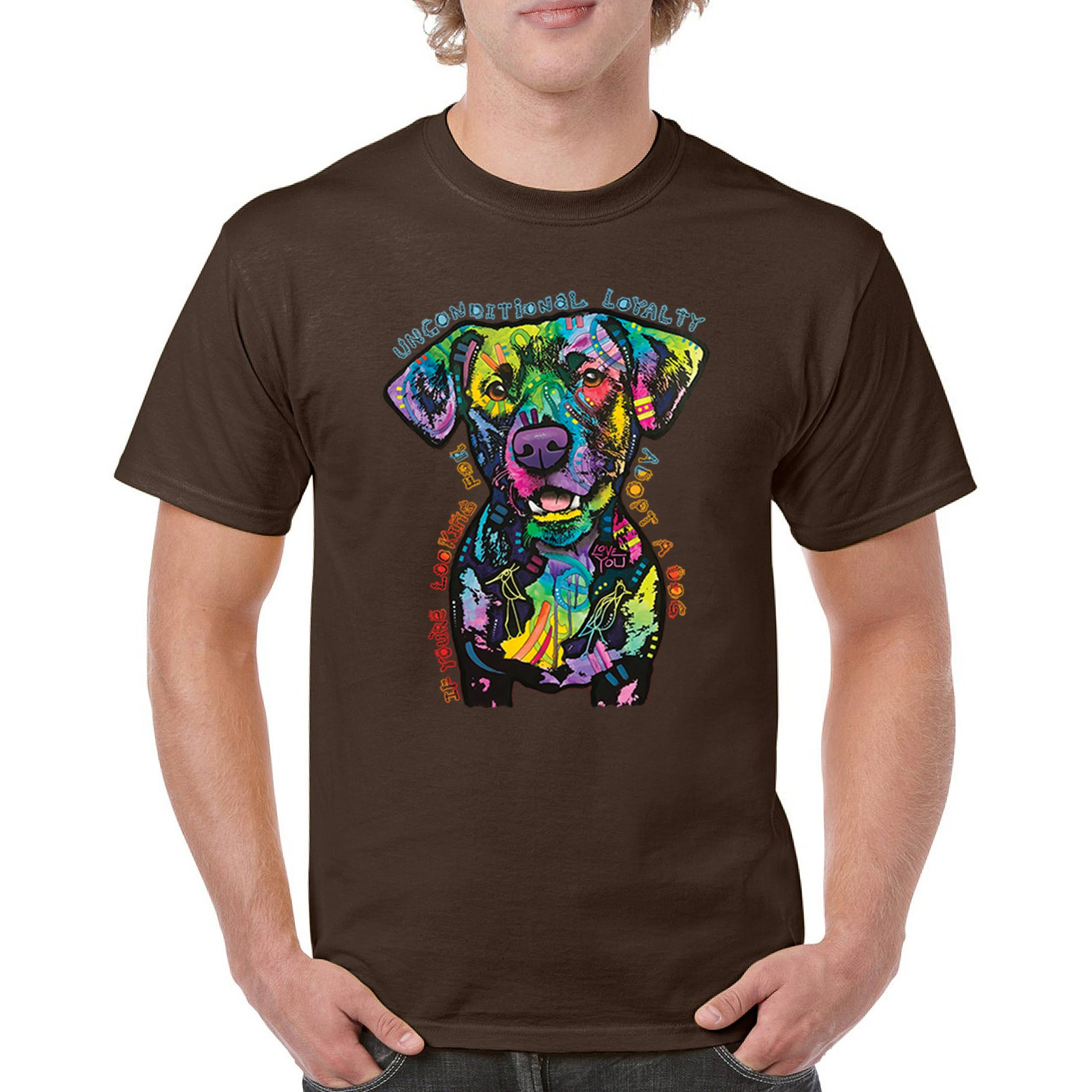 Bedingungslose Loyalität T-Shirt Adopt a Dog Dean Russo Welpe Herren Tee - Bild 72 von 113