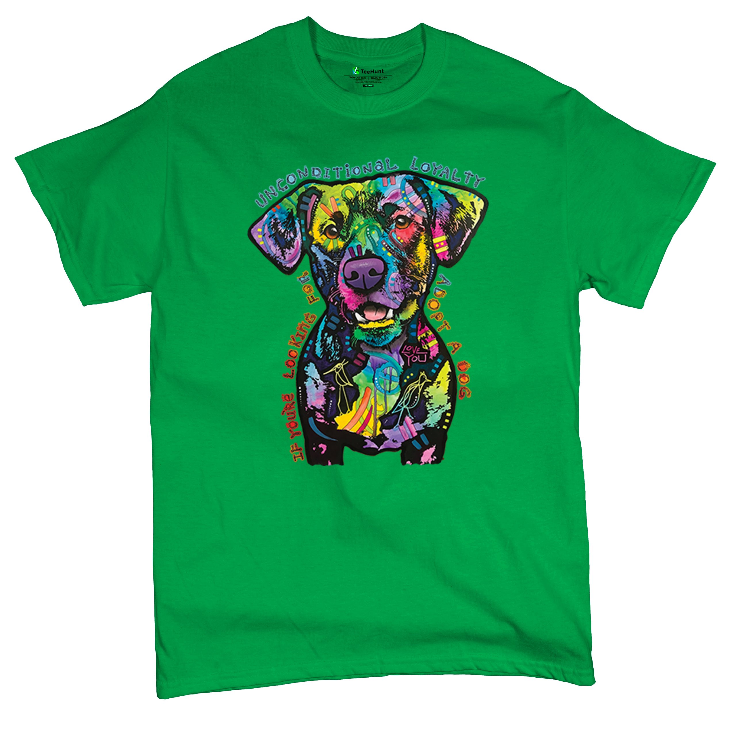 Bedingungslose Loyalität T-Shirt Adopt a Dog Dean Russo Welpe Herren Tee - Bild 62 von 113