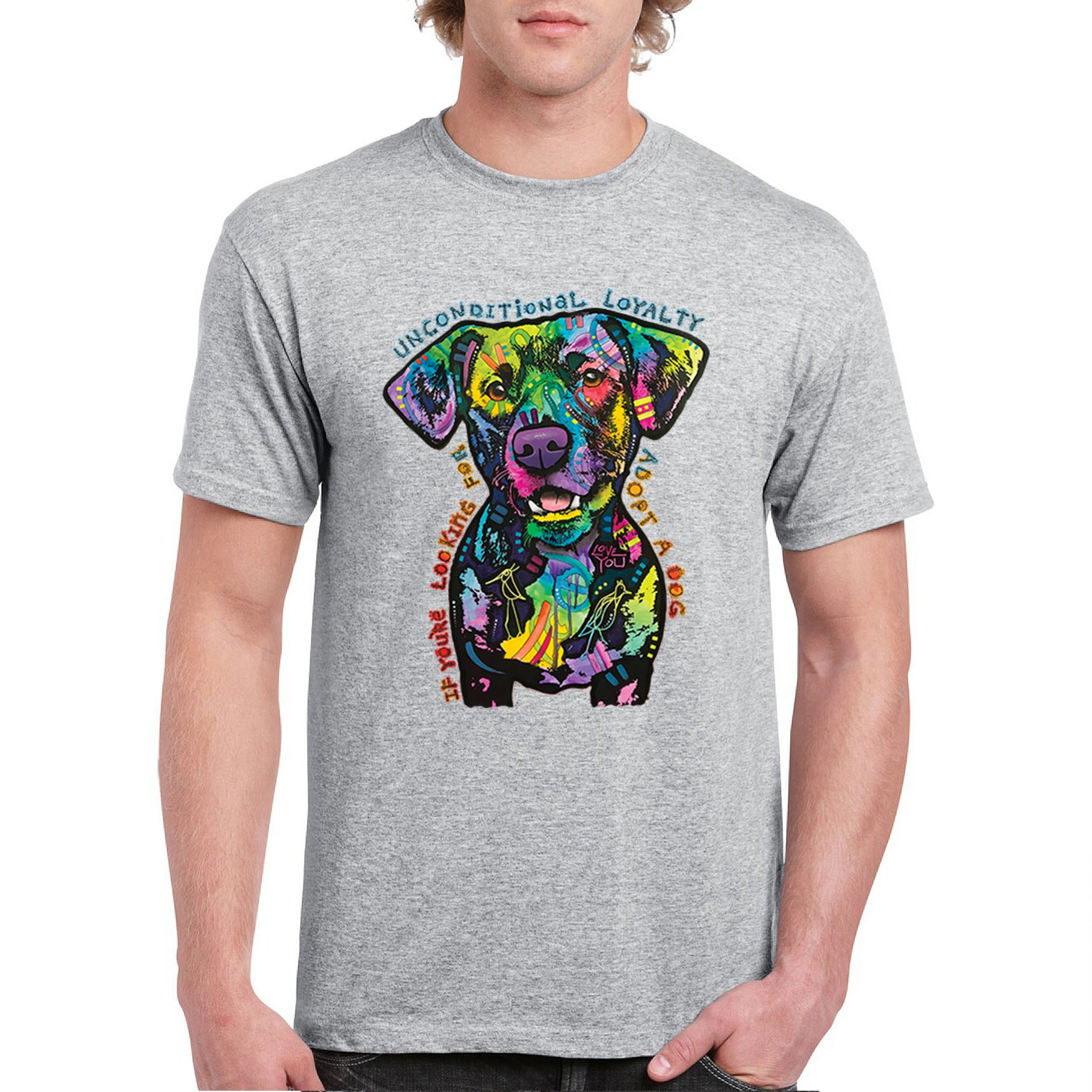 Bedingungslose Loyalität T-Shirt Adopt a Dog Dean Russo Welpe Herren Tee - Bild 9 von 113