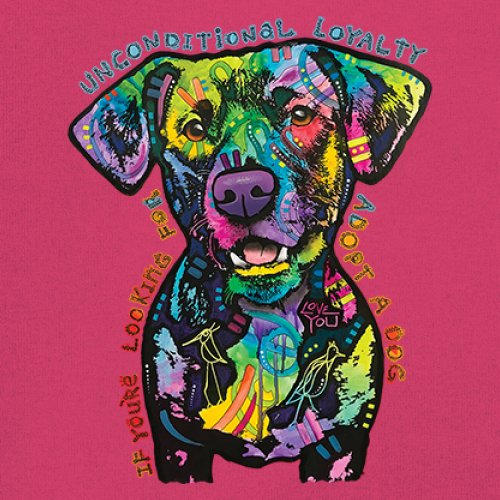 Bedingungslose Loyalität T-Shirt Adopt a Dog Dean Russo Welpe Herren Tee - Bild 25 von 113