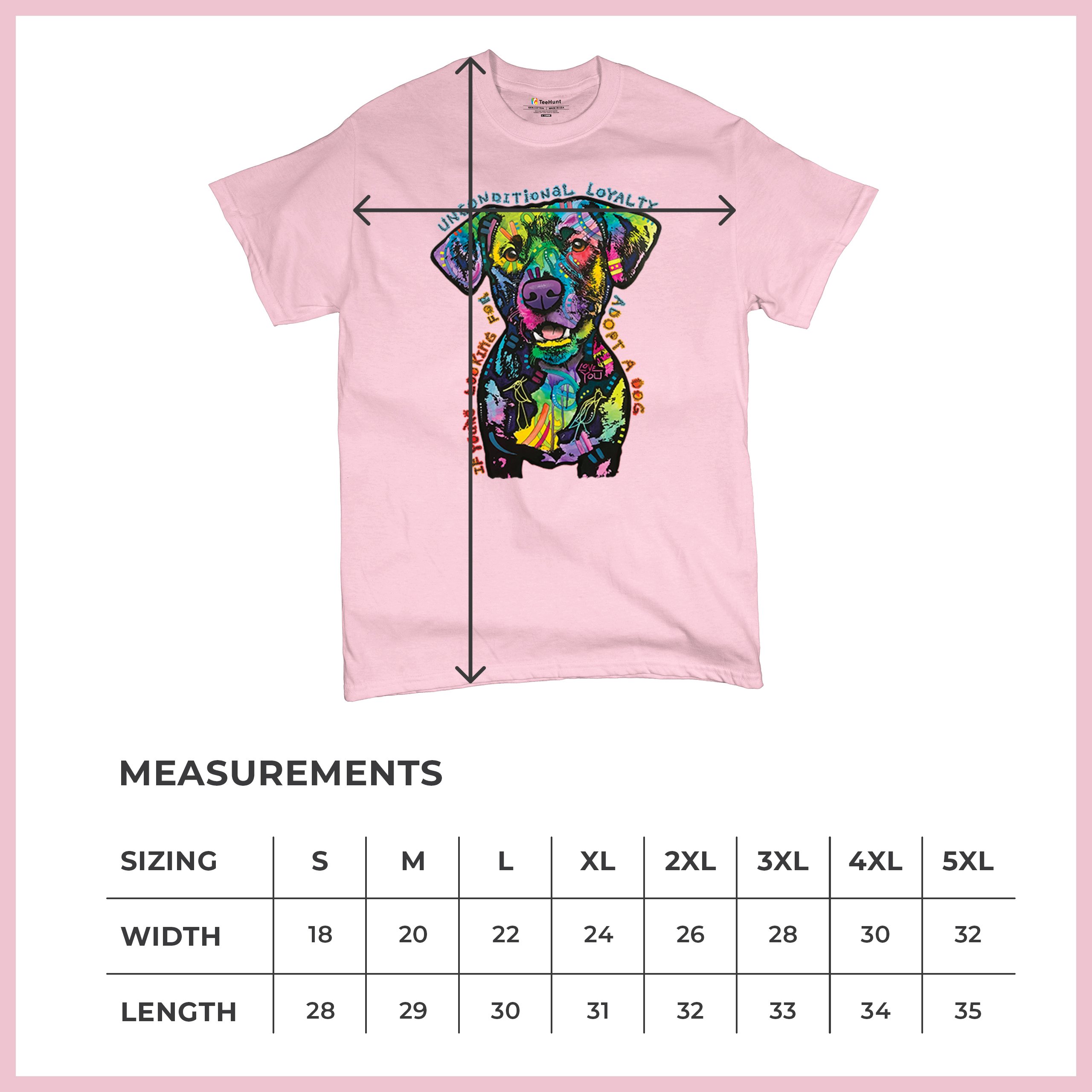 Bedingungslose Loyalität T-Shirt Adopt a Dog Dean Russo Welpe Herren Tee - Bild 92 von 113