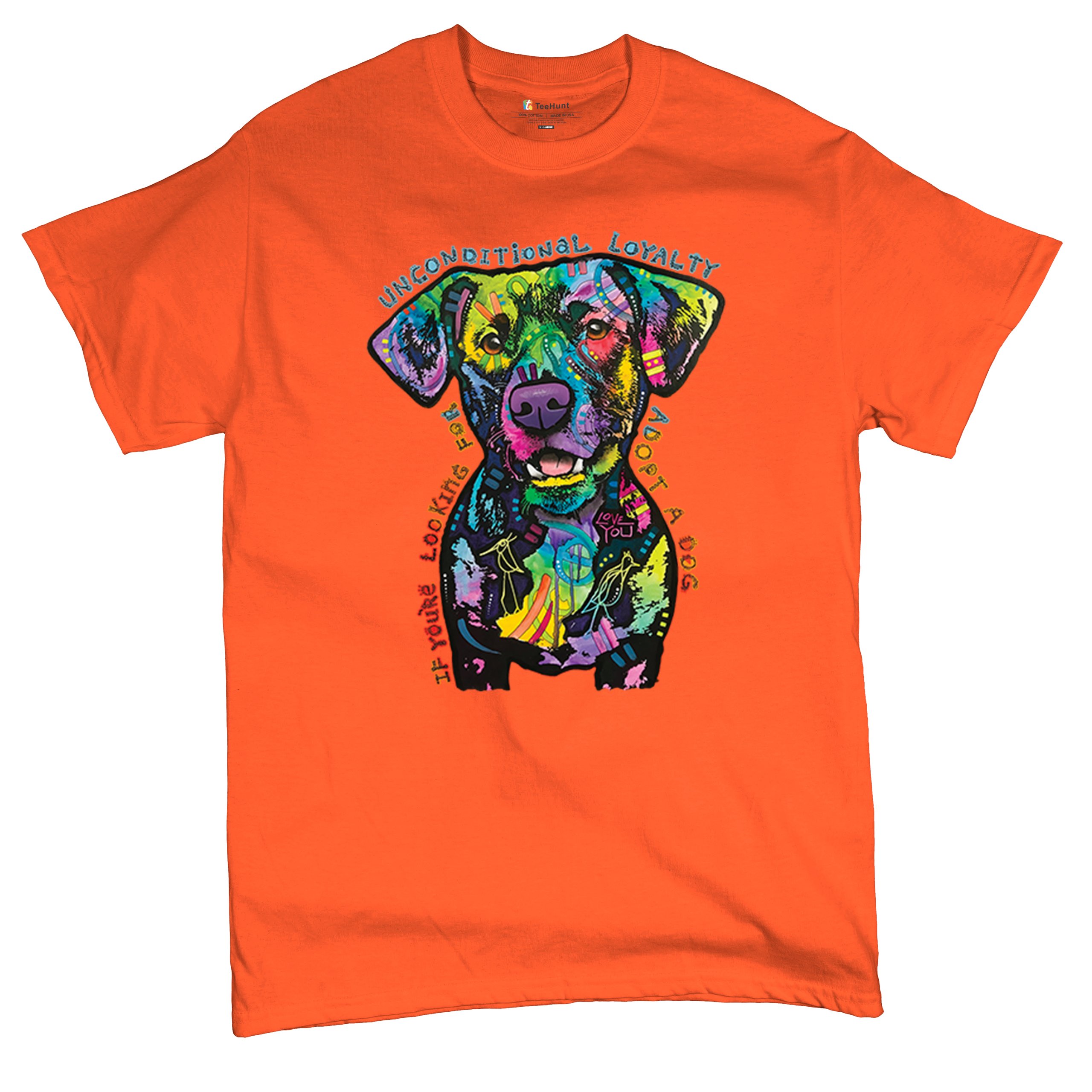 Bedingungslose Loyalität T-Shirt Adopt a Dog Dean Russo Welpe Herren Tee - Bild 20 von 113