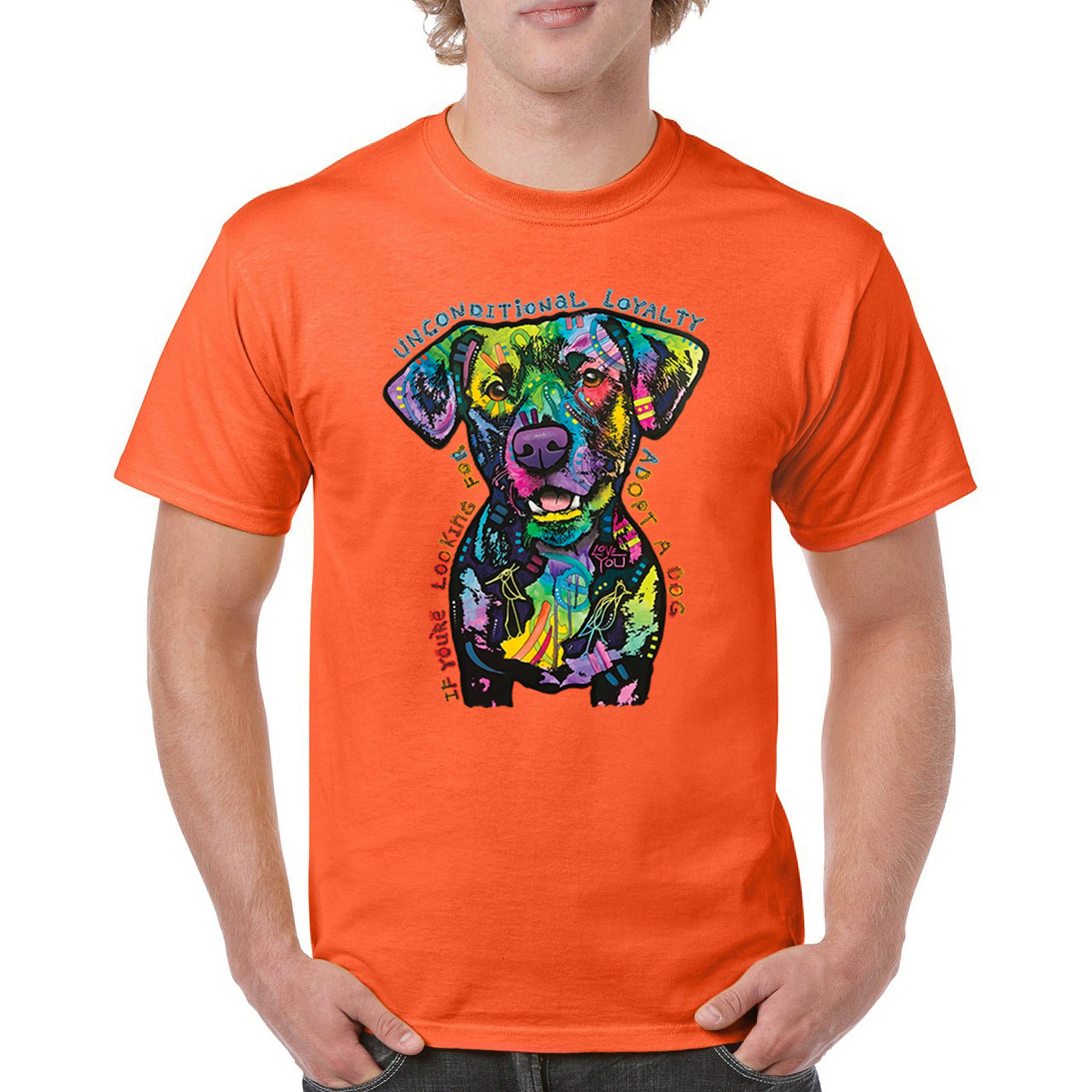 Bedingungslose Loyalität T-Shirt Adopt a Dog Dean Russo Welpe Herren Tee - Bild 16 von 113