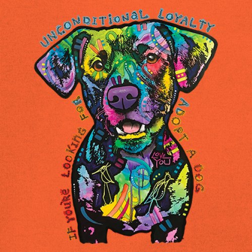 Bedingungslose Loyalität T-Shirt Adopt a Dog Dean Russo Welpe Herren Tee - Bild 18 von 113