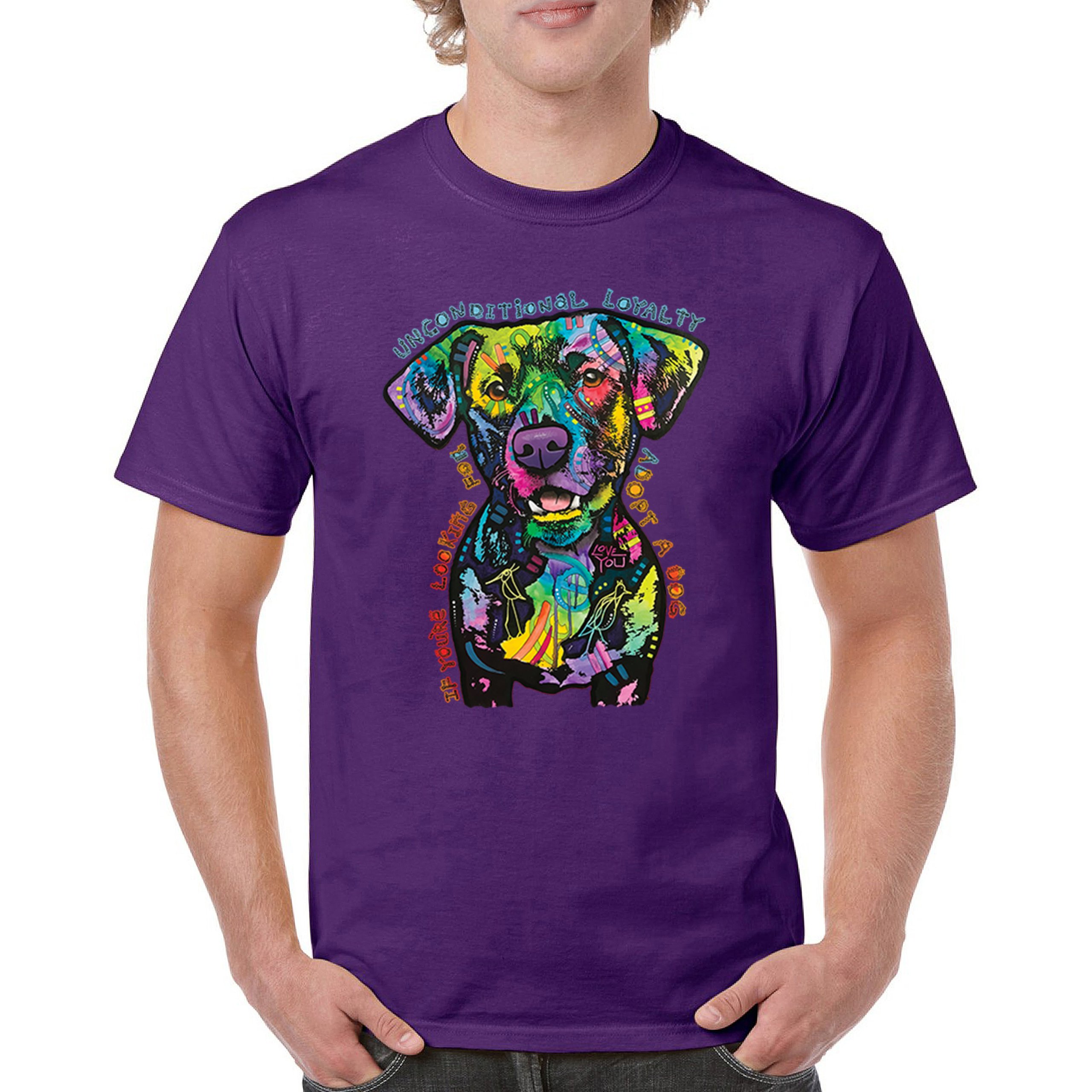 Bedingungslose Loyalität T-Shirt Adopt a Dog Dean Russo Welpe Herren Tee - Bild 30 von 113