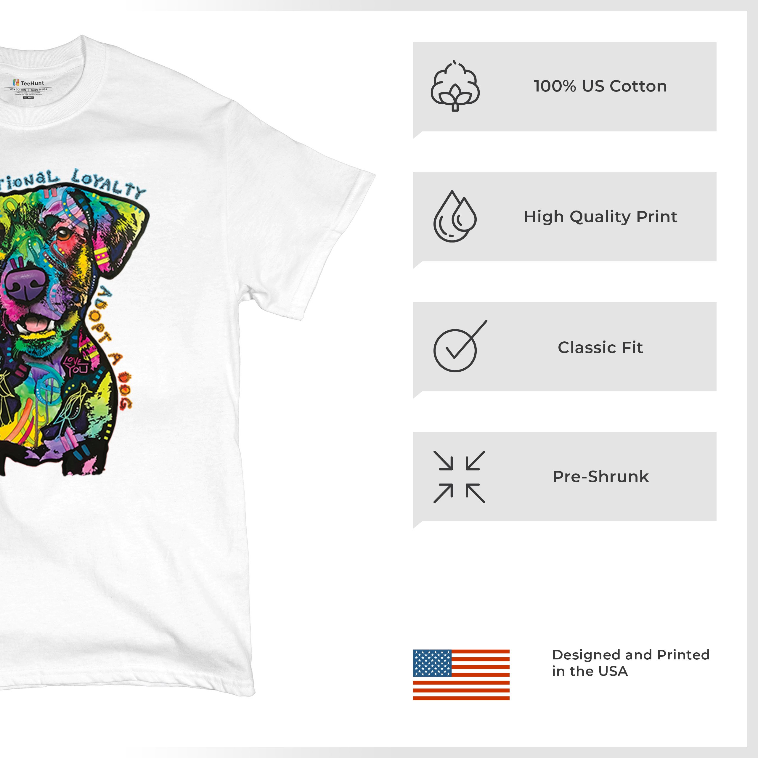 Bedingungslose Loyalität T-Shirt Adopt a Dog Dean Russo Welpe Herren Tee - Bild 49 von 113