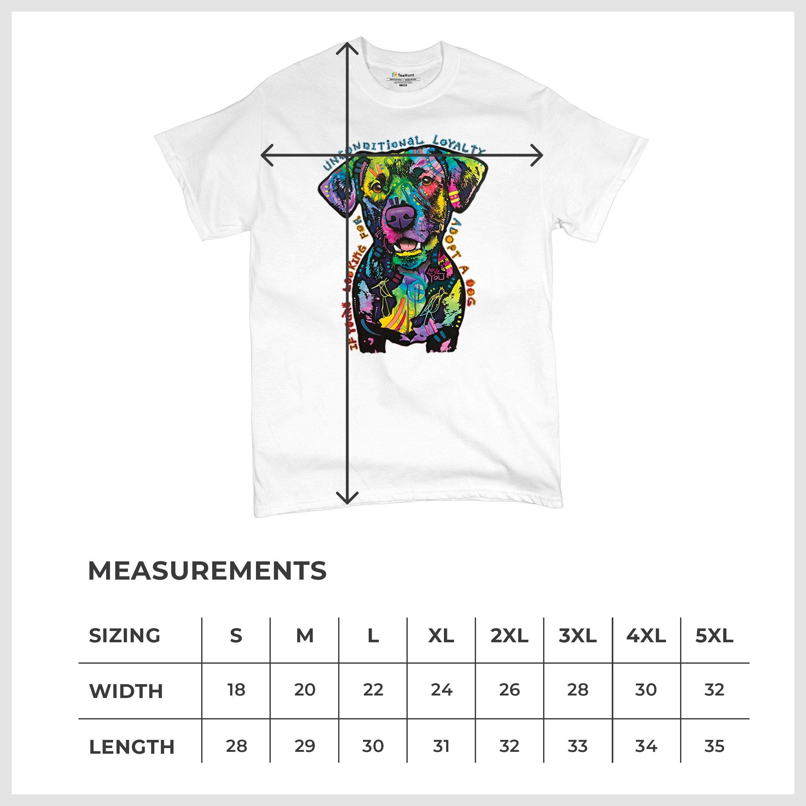 Bedingungslose Loyalität T-Shirt Adopt a Dog Dean Russo Welpe Herren Tee - Bild 50 von 113