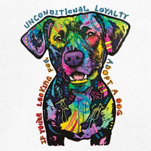 Bedingungslose Loyalität T-Shirt Adopt a Dog Dean Russo Welpe Herren Tee - Bild 46 von 113