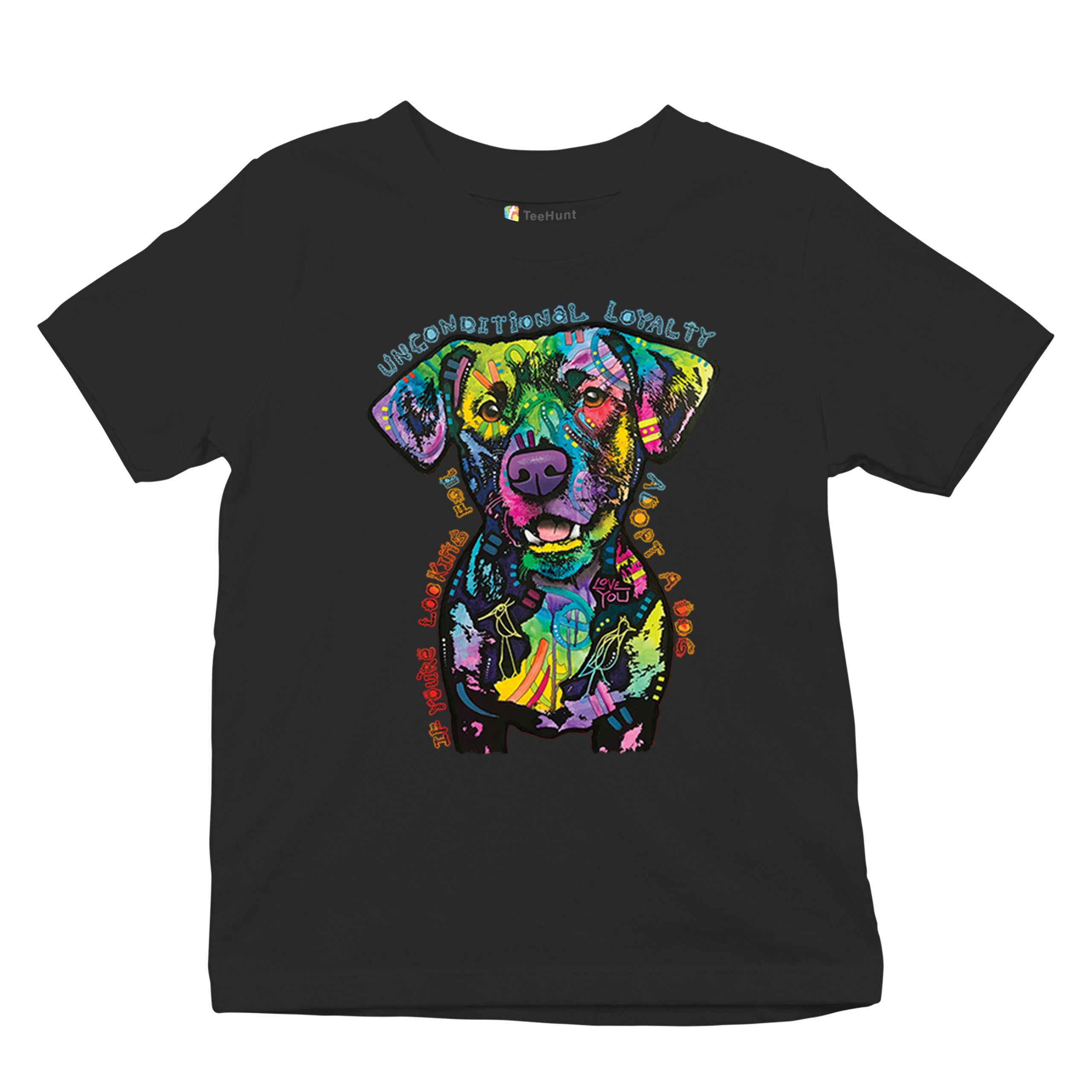 Unconditional Loyalty Youth T-shirt Adopt a Dog Dean Russo Puppy Kids - Picture 6 of 50