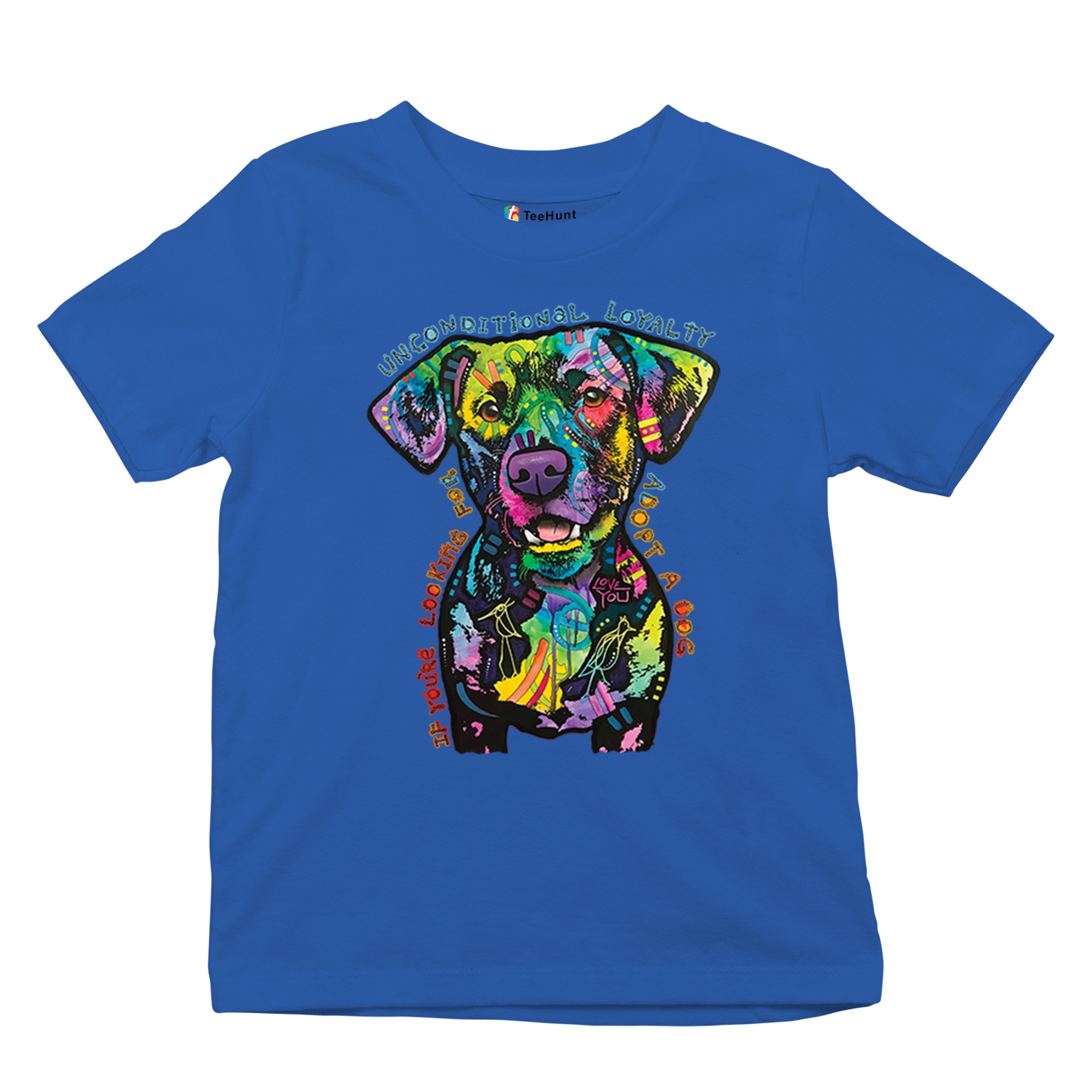 Unconditional Loyalty Youth T-shirt Adopt a Dog Dean Russo Puppy Kids - Picture 41 of 50