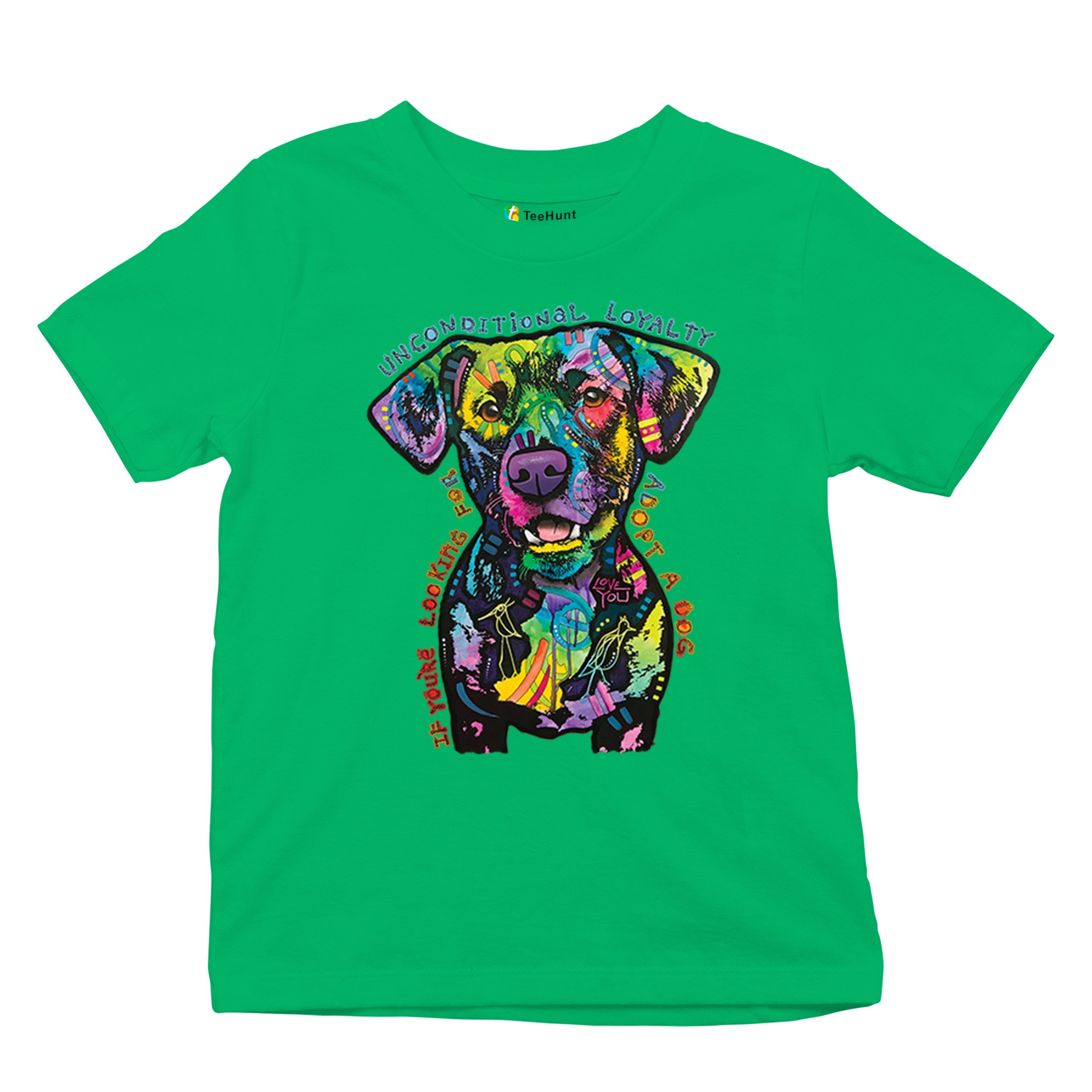 Unconditional Loyalty Youth T-shirt Adopt a Dog Dean Russo Puppy Kids - Picture 34 of 50