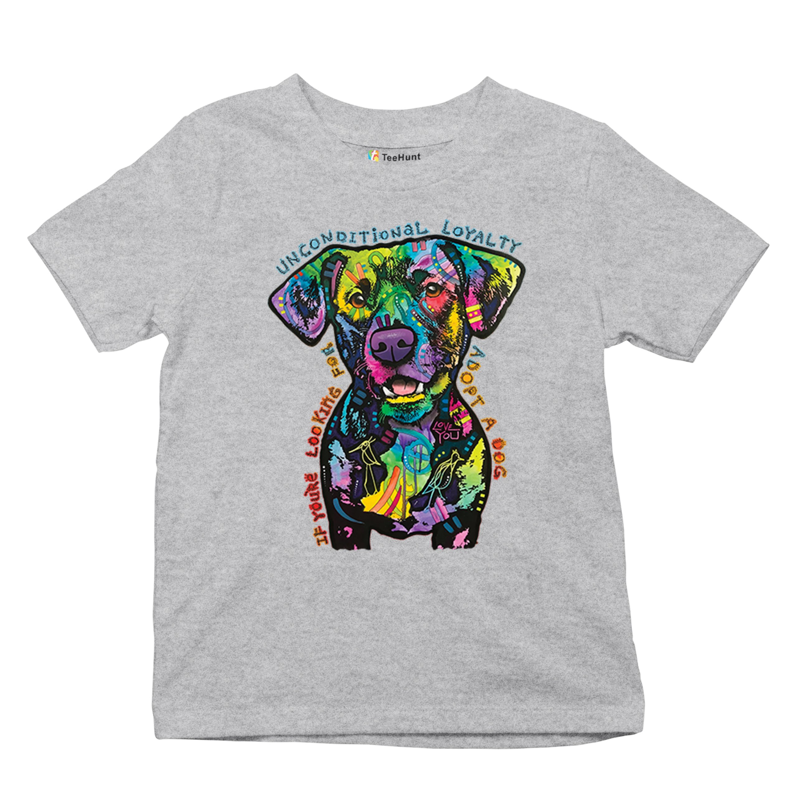 Unconditional Loyalty Youth T-shirt Adopt a Dog Dean Russo Puppy Kids - Picture 13 of 50