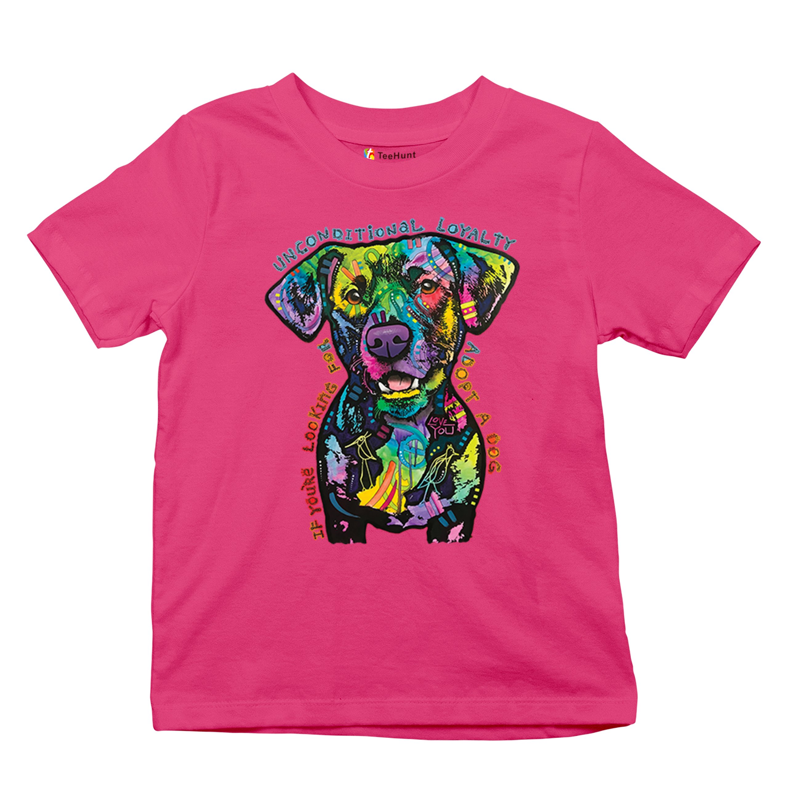 Unconditional Loyalty Youth T-shirt Adopt a Dog Dean Russo Puppy Kids - Picture 48 of 50