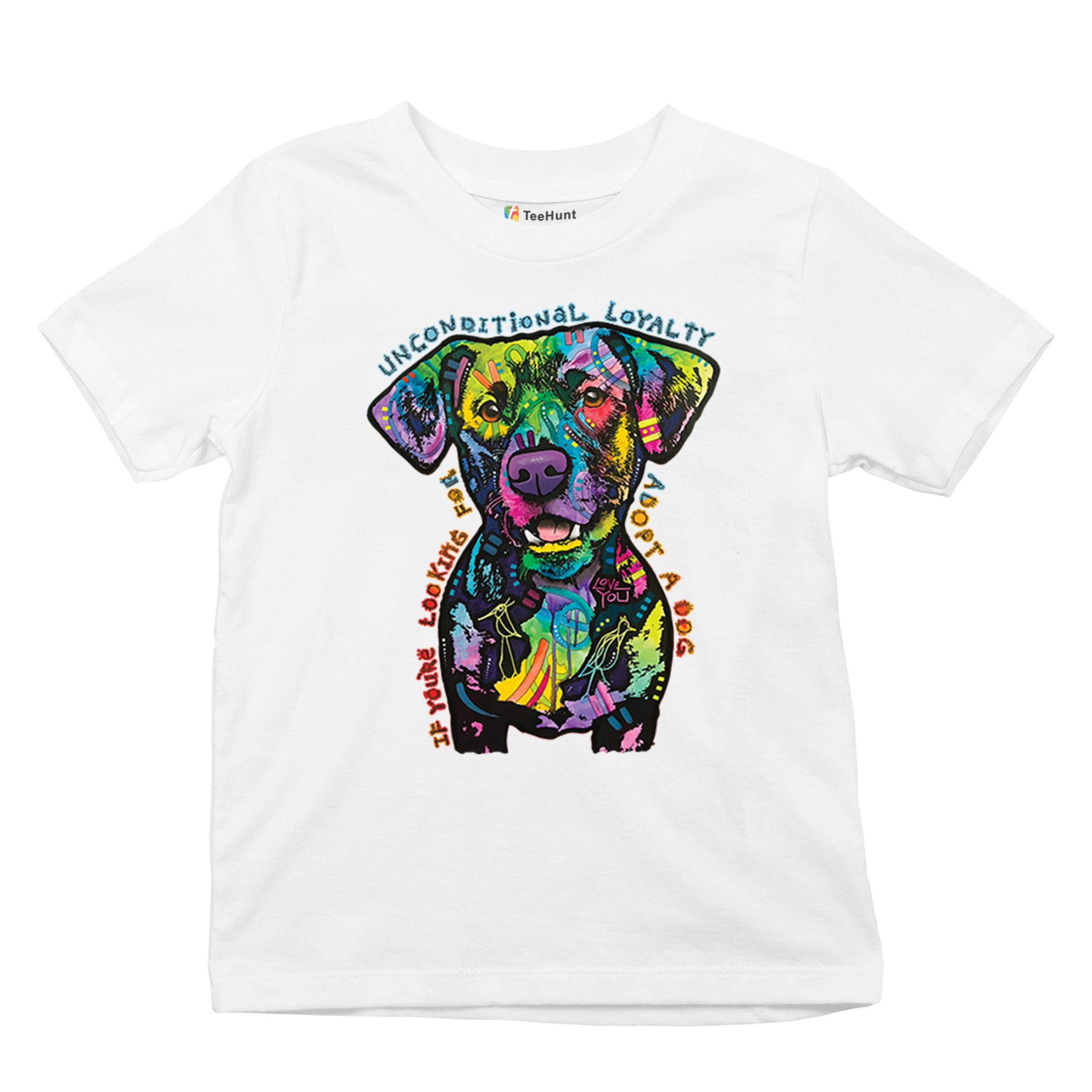 Unconditional Loyalty Youth T-shirt Adopt a Dog Dean Russo Puppy Kids - Picture 27 of 50
