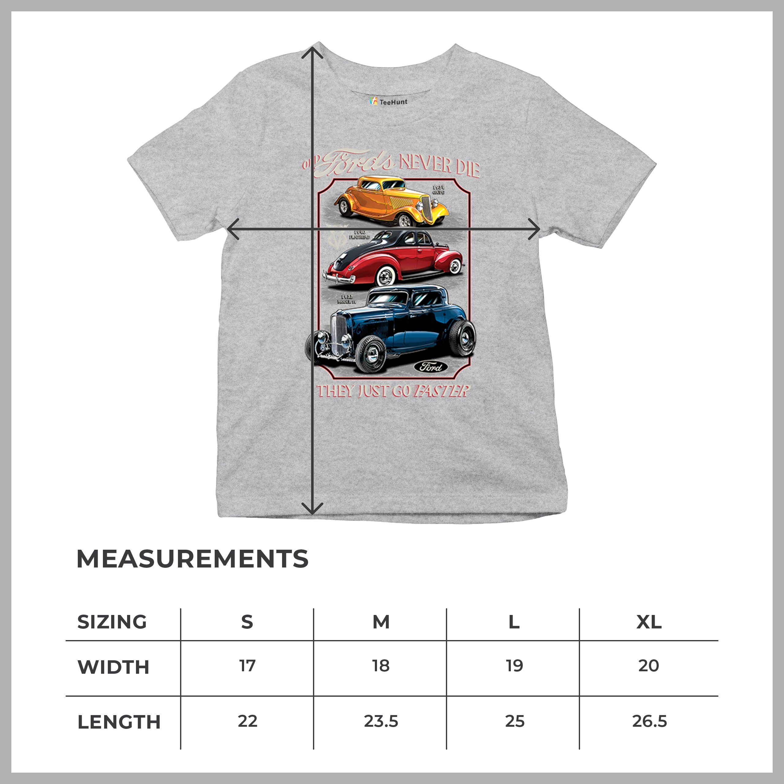Ford Hot Rod Legends Youth T-shirt 1932 Model B 1934 Coupe 40 Flathead Kids - Picture 15 of 50