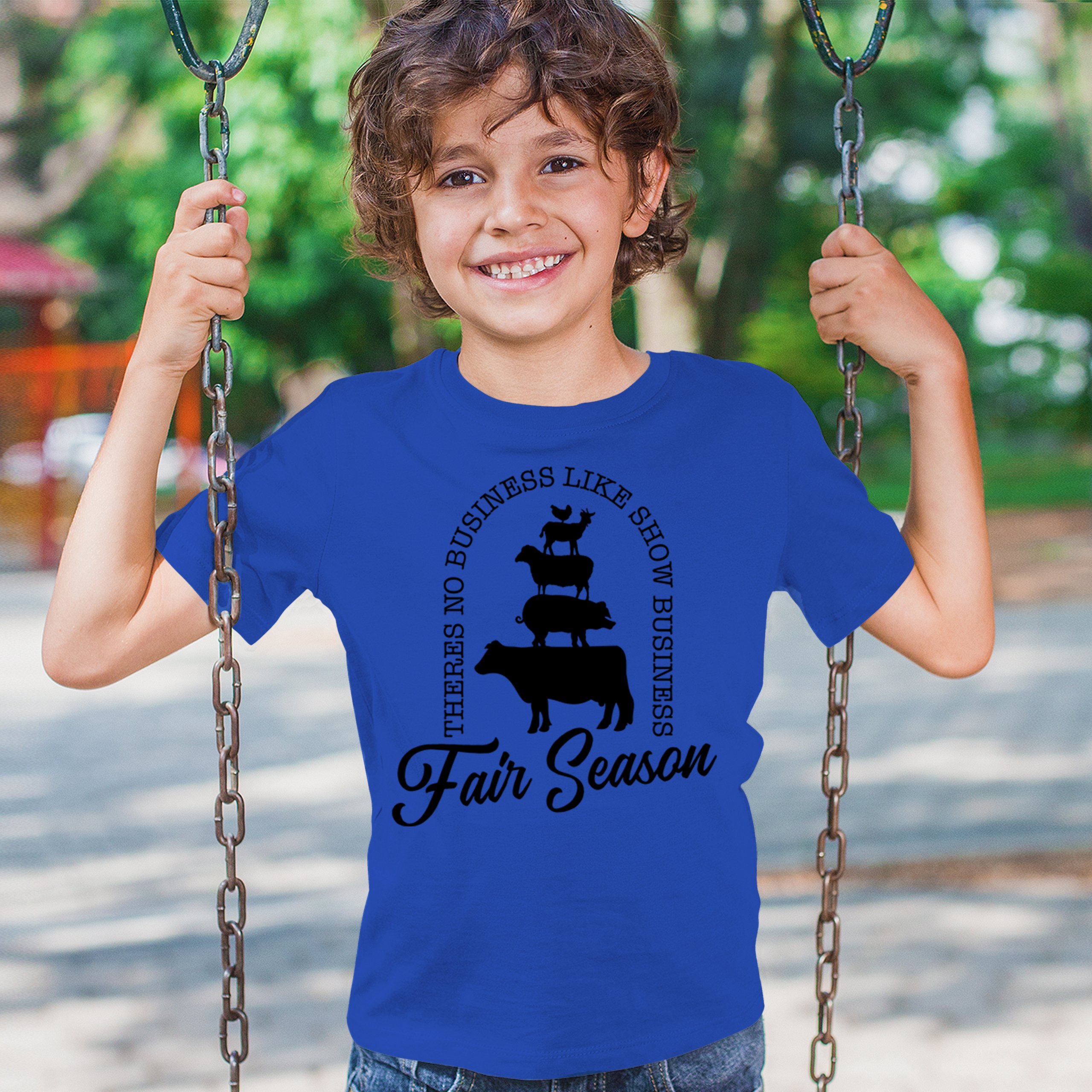 Fair Season Youth T-shirt Country Farm Life Farmer Pride Agricultural 4-H Kids - Picture 33 of 43