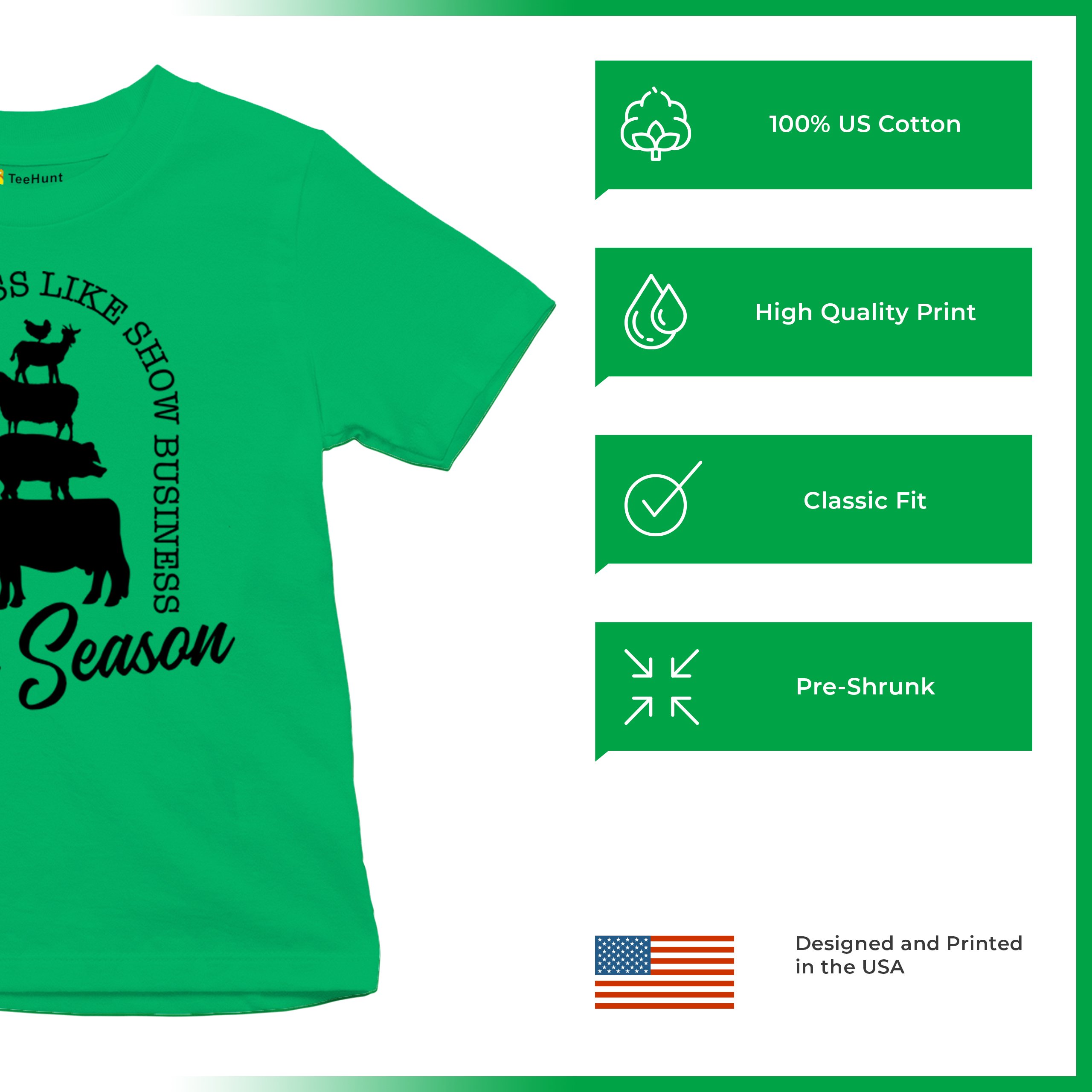 Fair Season Youth T-shirt Country Farm Life Farmer Pride Agricultural 4-H Kids - Picture 28 of 43