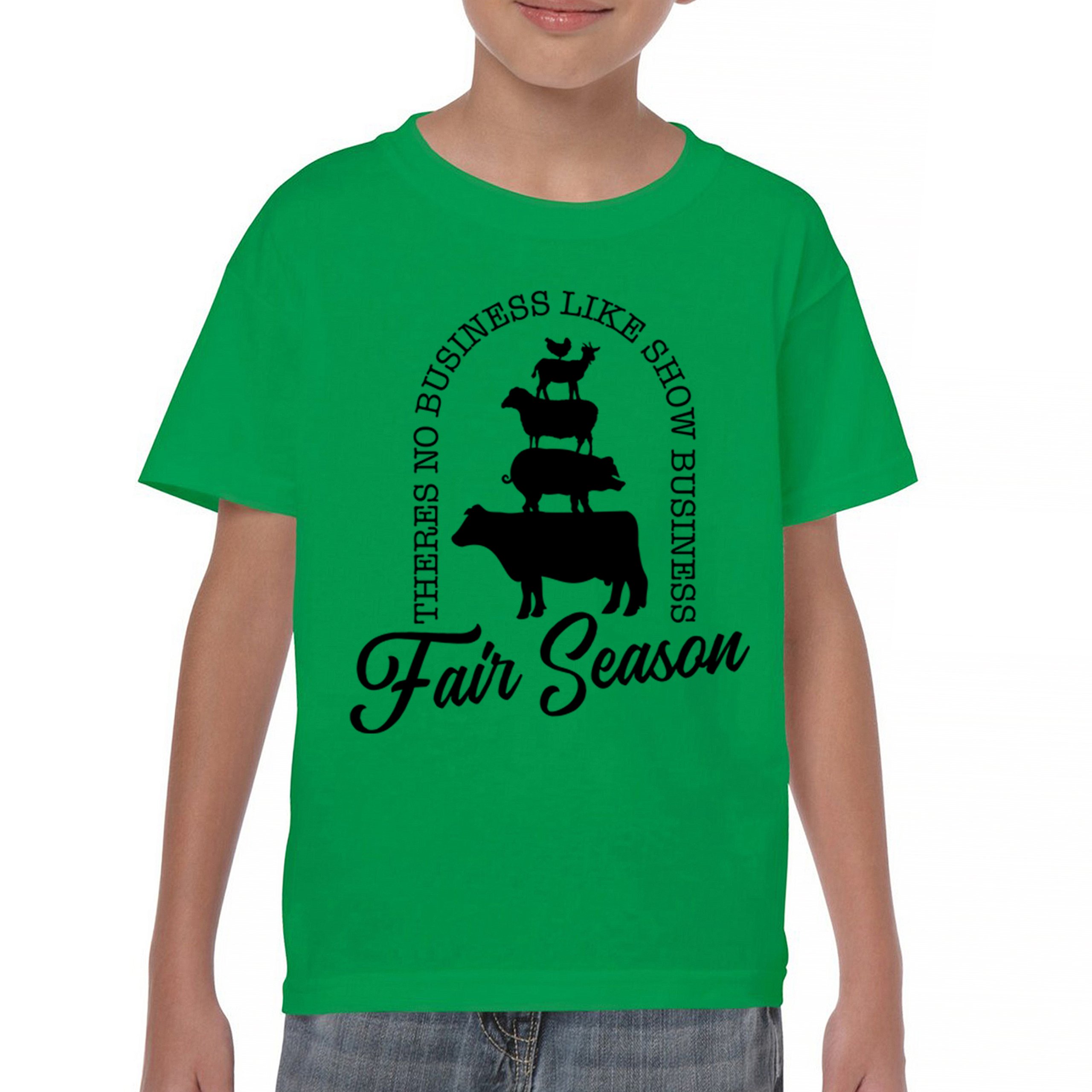 Fair Season Youth T-shirt Country Farm Life Farmer Pride Agricultural 4-H Kids - Picture 23 of 43